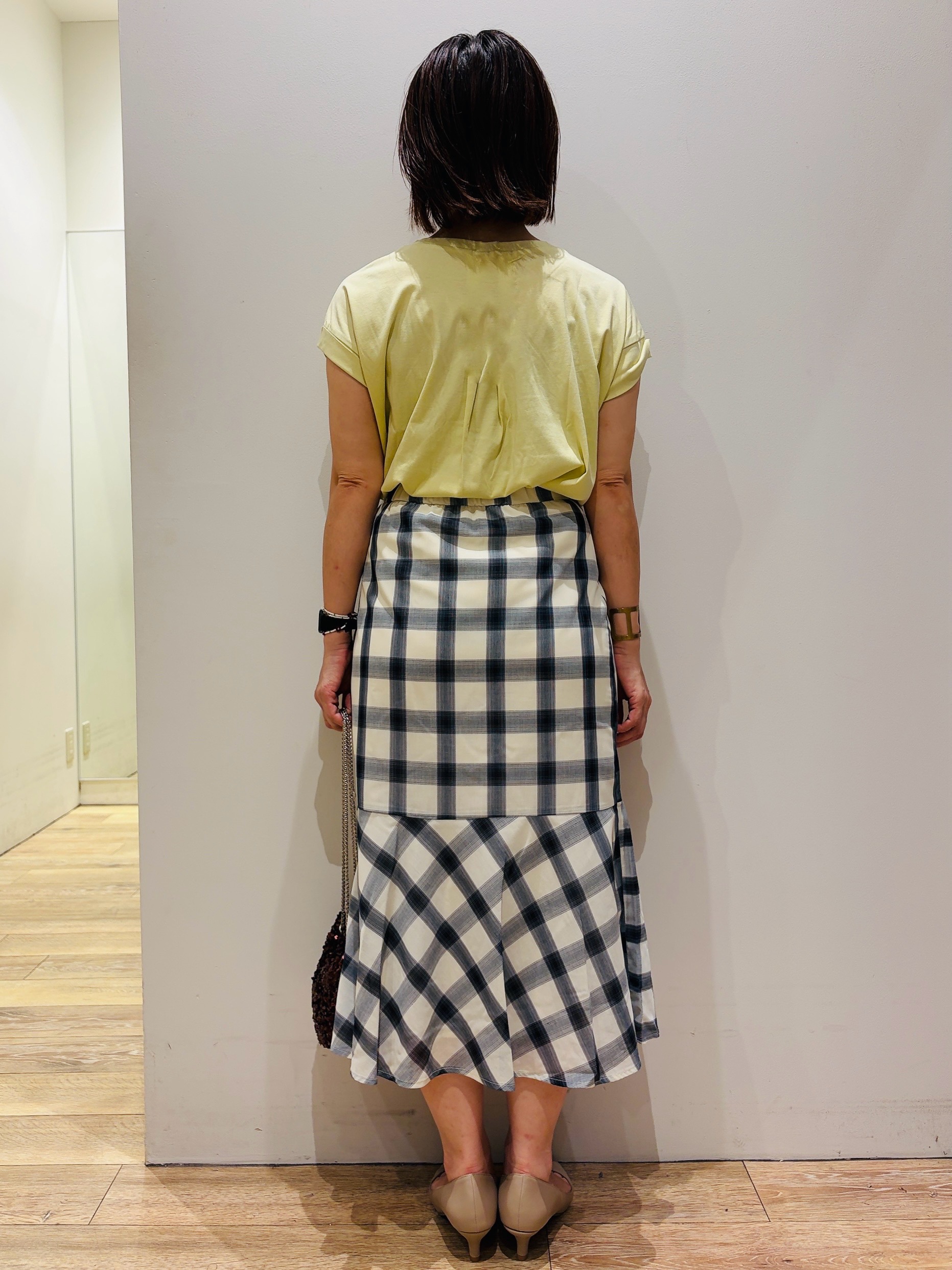 YUKOさんの「index｜【接触冷感／防シワ】ひんやり7分袖テーラードジャケット《洗濯機OK》」を使ったコーディネート