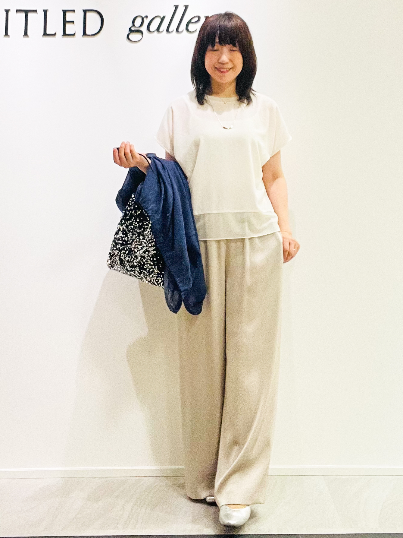 めいさんの「UNTITLED｜トリコットシアーブラウス」を使ったコーディネート