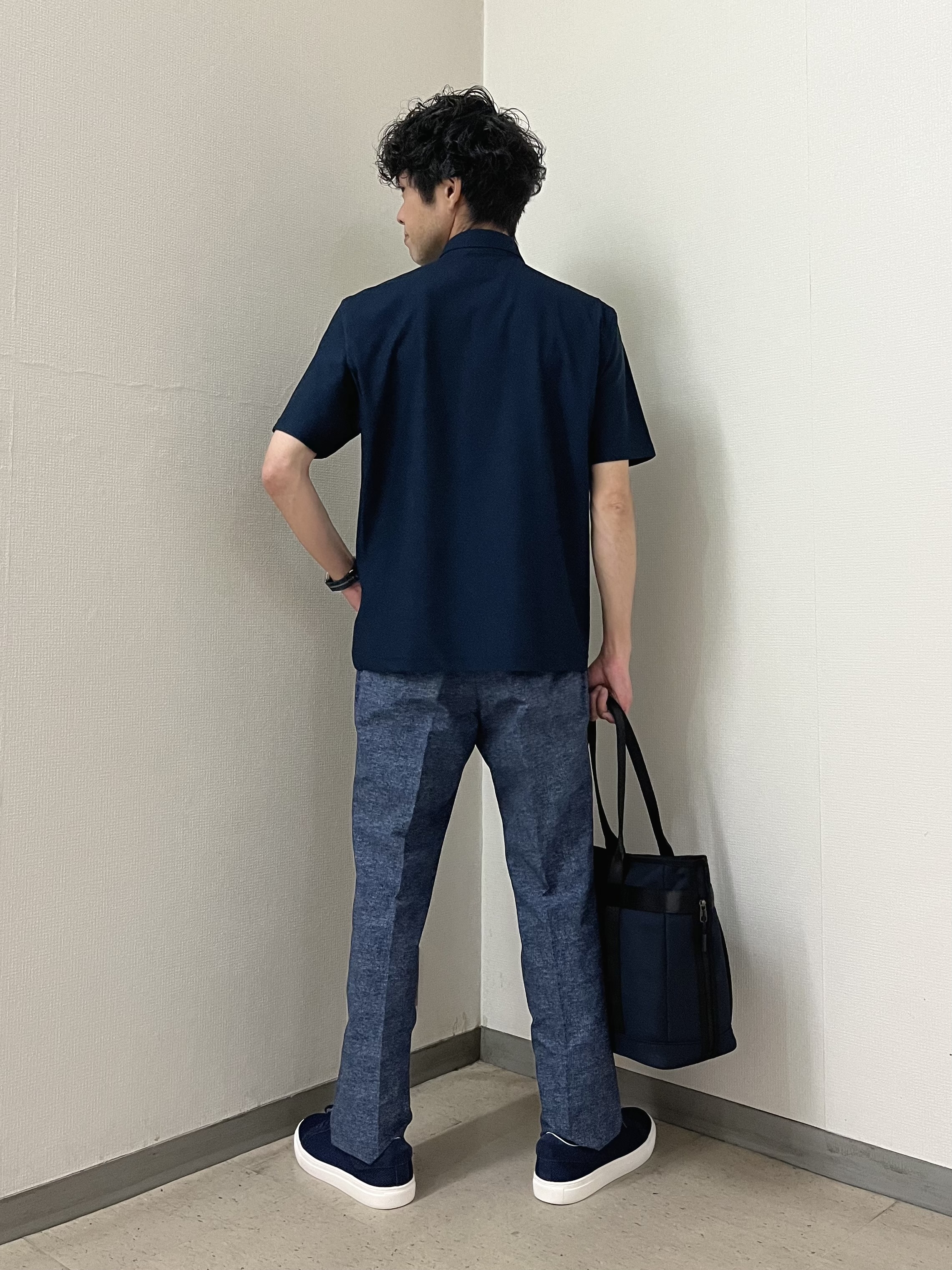 URAさんの「TAKEO KIKUCHI｜AIRTOOL ポロシャツ」を使ったコーディネート