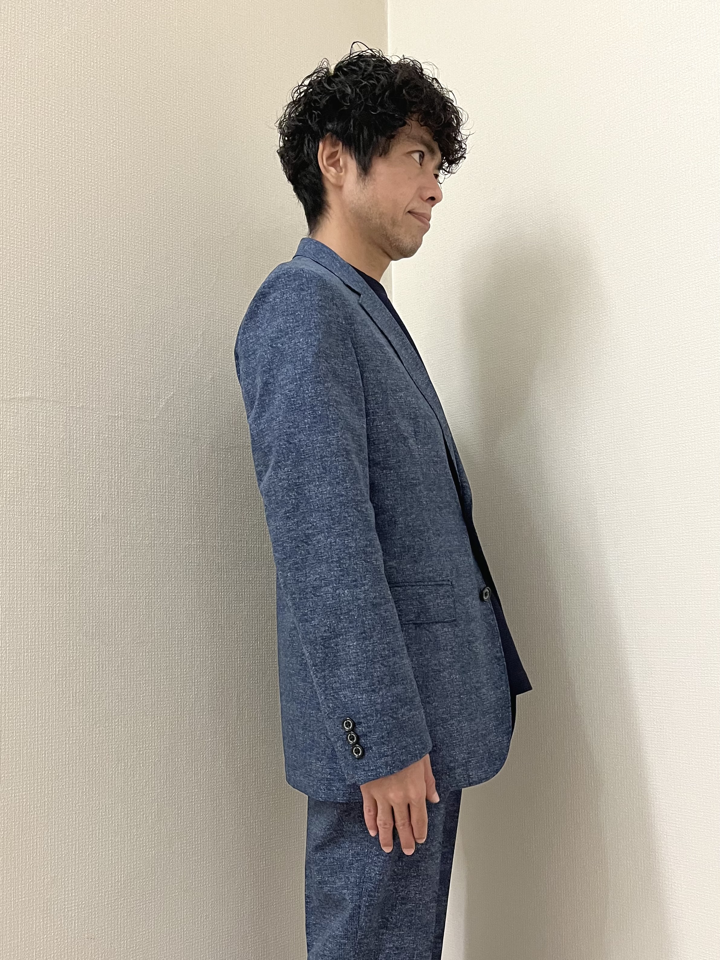 URAさんの「TAKEO KIKUCHI｜【抗菌防臭】COOL DOTS（R）ドビープリント ジャケット」を使ったコーディネート