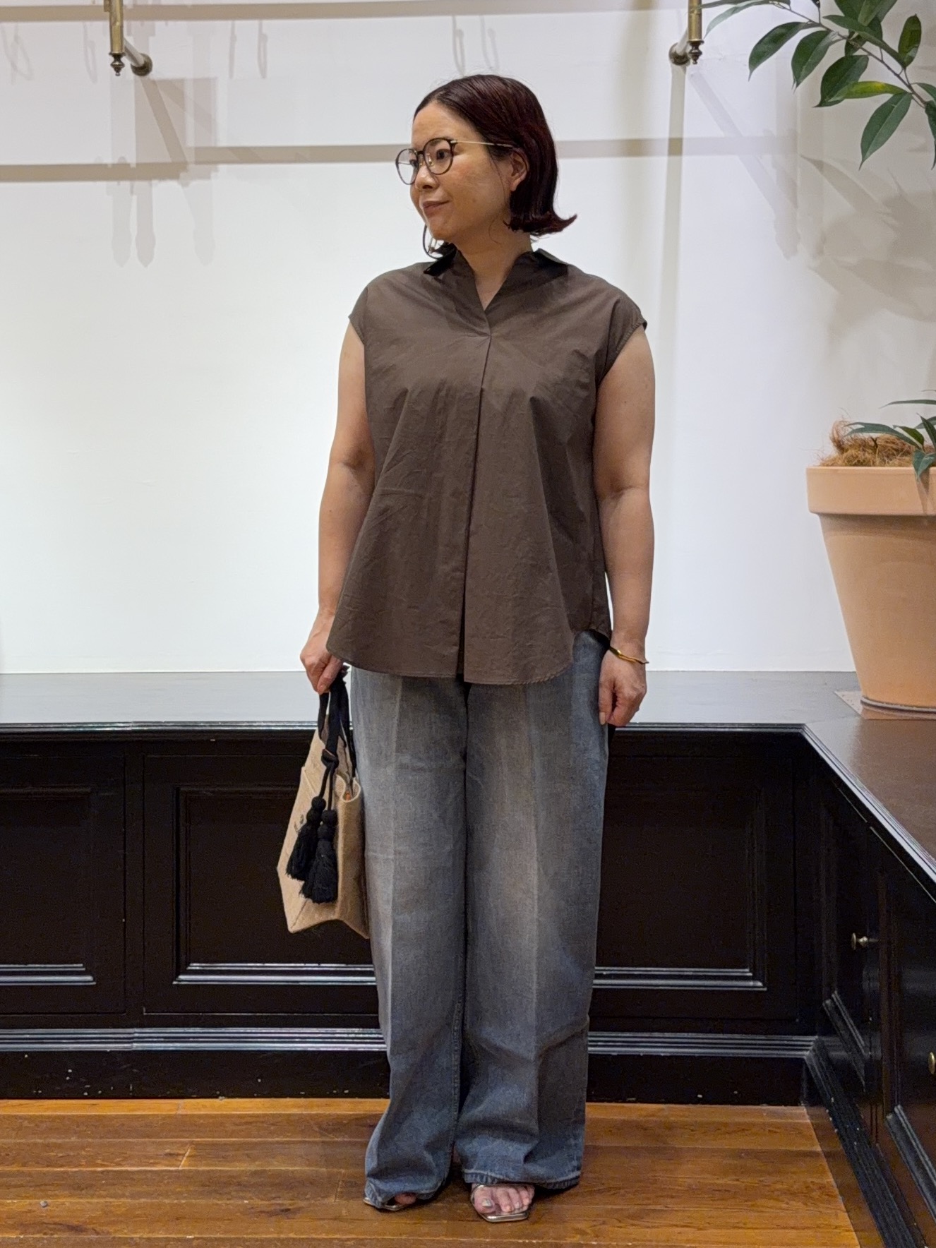 Asamiさんの「フレンチスリーブ スキッパーブラウス」を使ったコーディネート