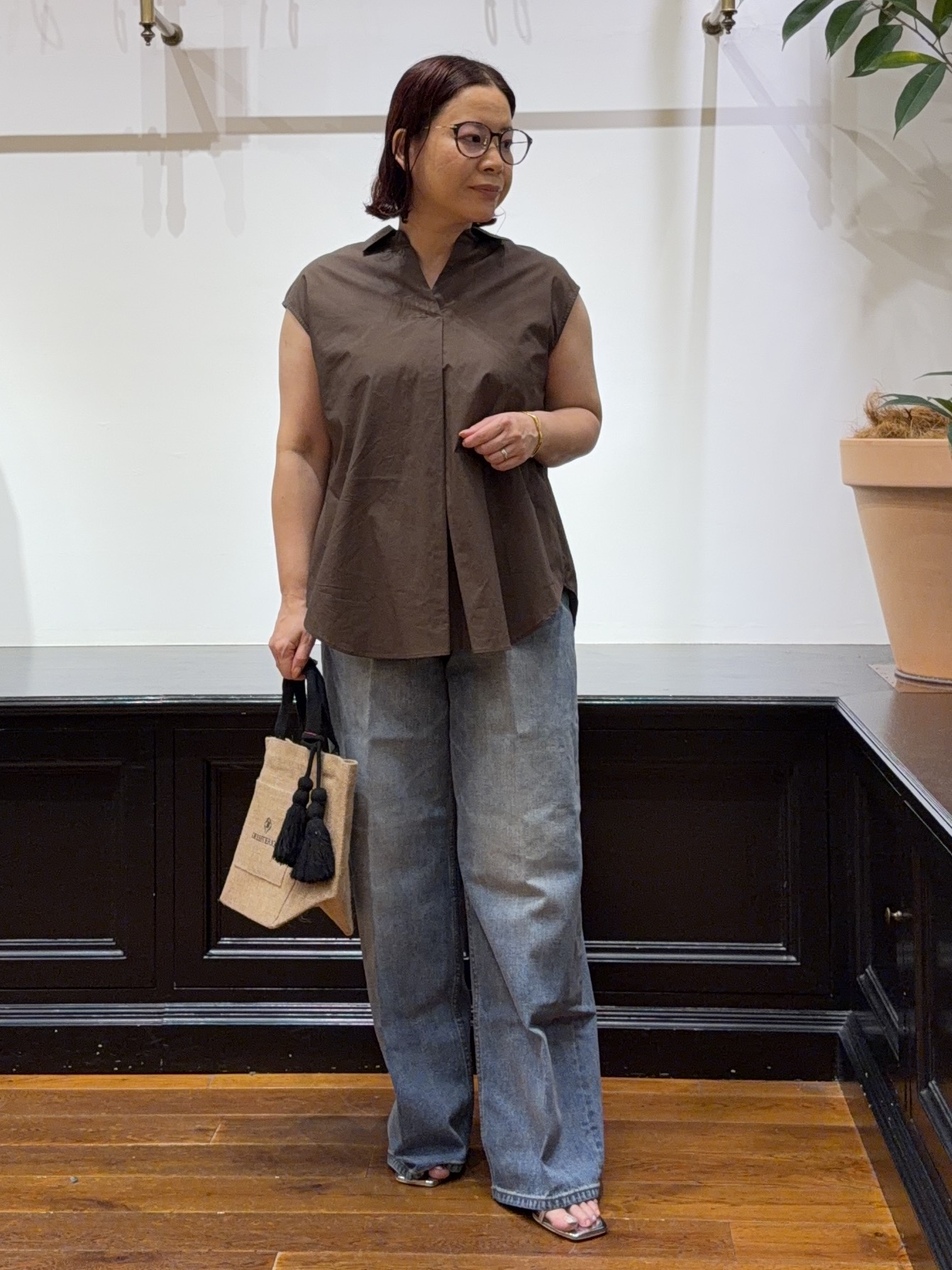 Asamiさんの「フレンチスリーブ スキッパーブラウス」を使ったコーディネート