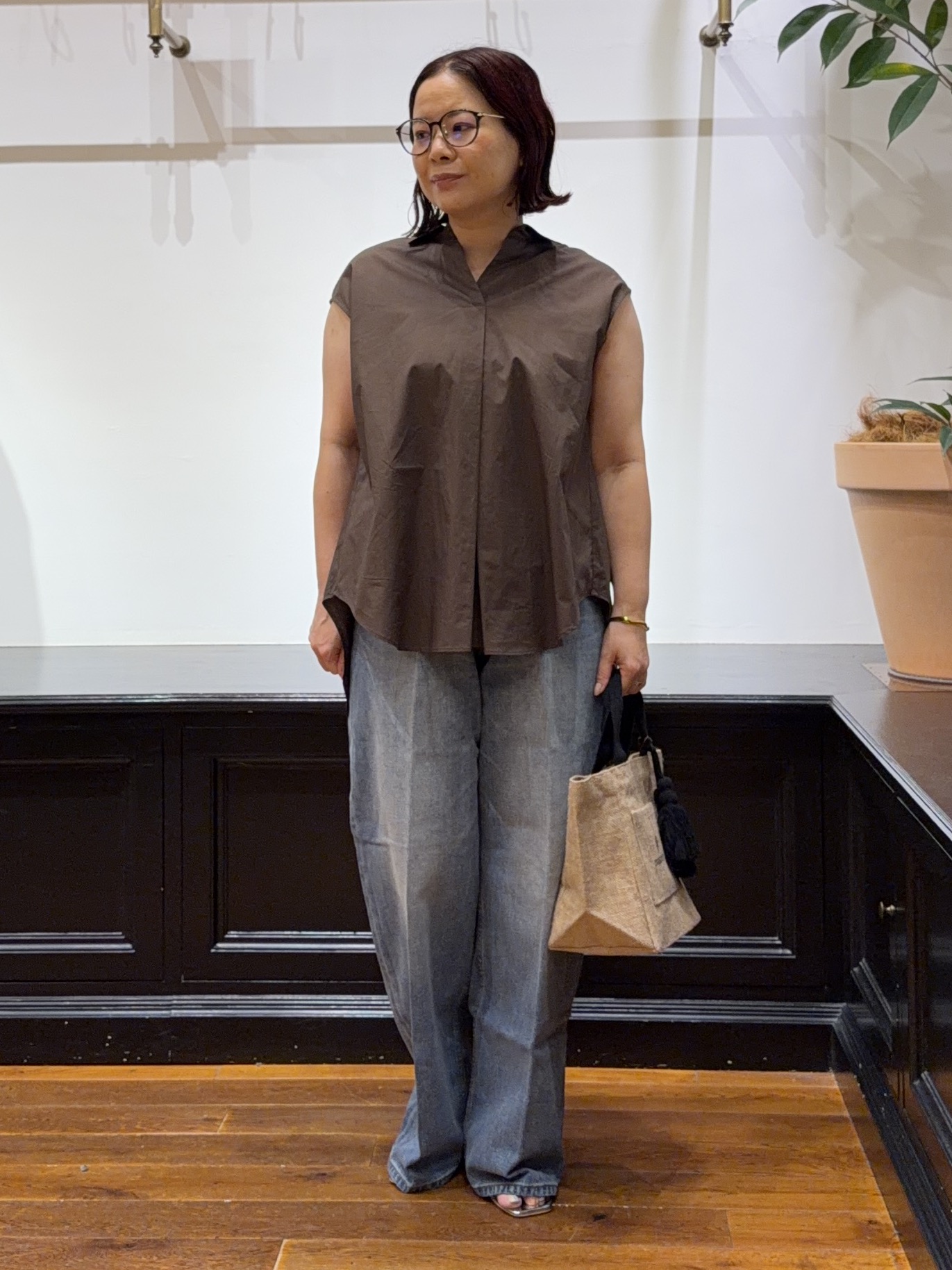 Asamiさんの「フレンチスリーブ スキッパーブラウス」を使ったコーディネート