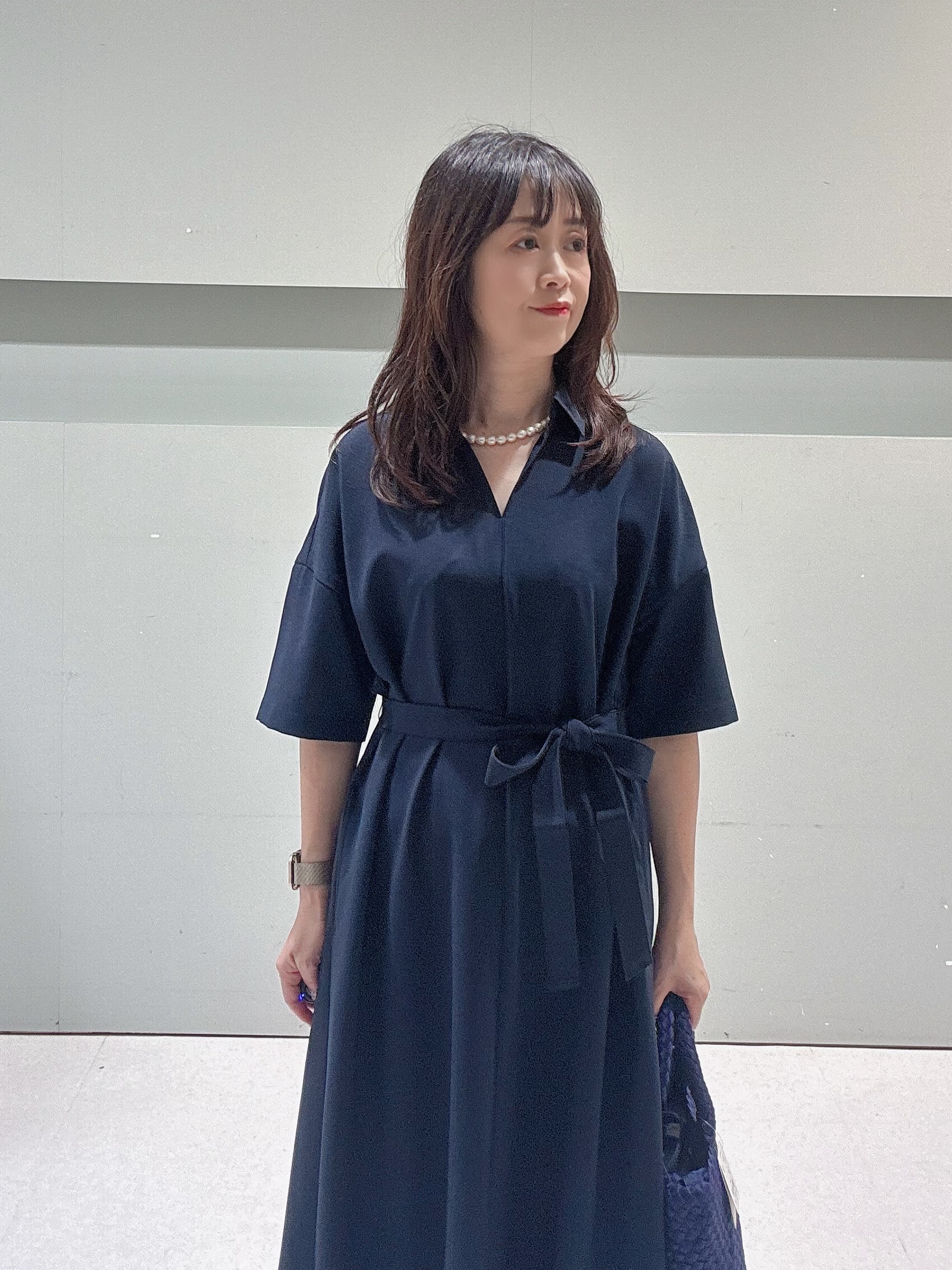 makiさんの「UNTITLED｜【UVカット/接触冷感/通気性】エアリークールワンピース」を使ったコーディネート