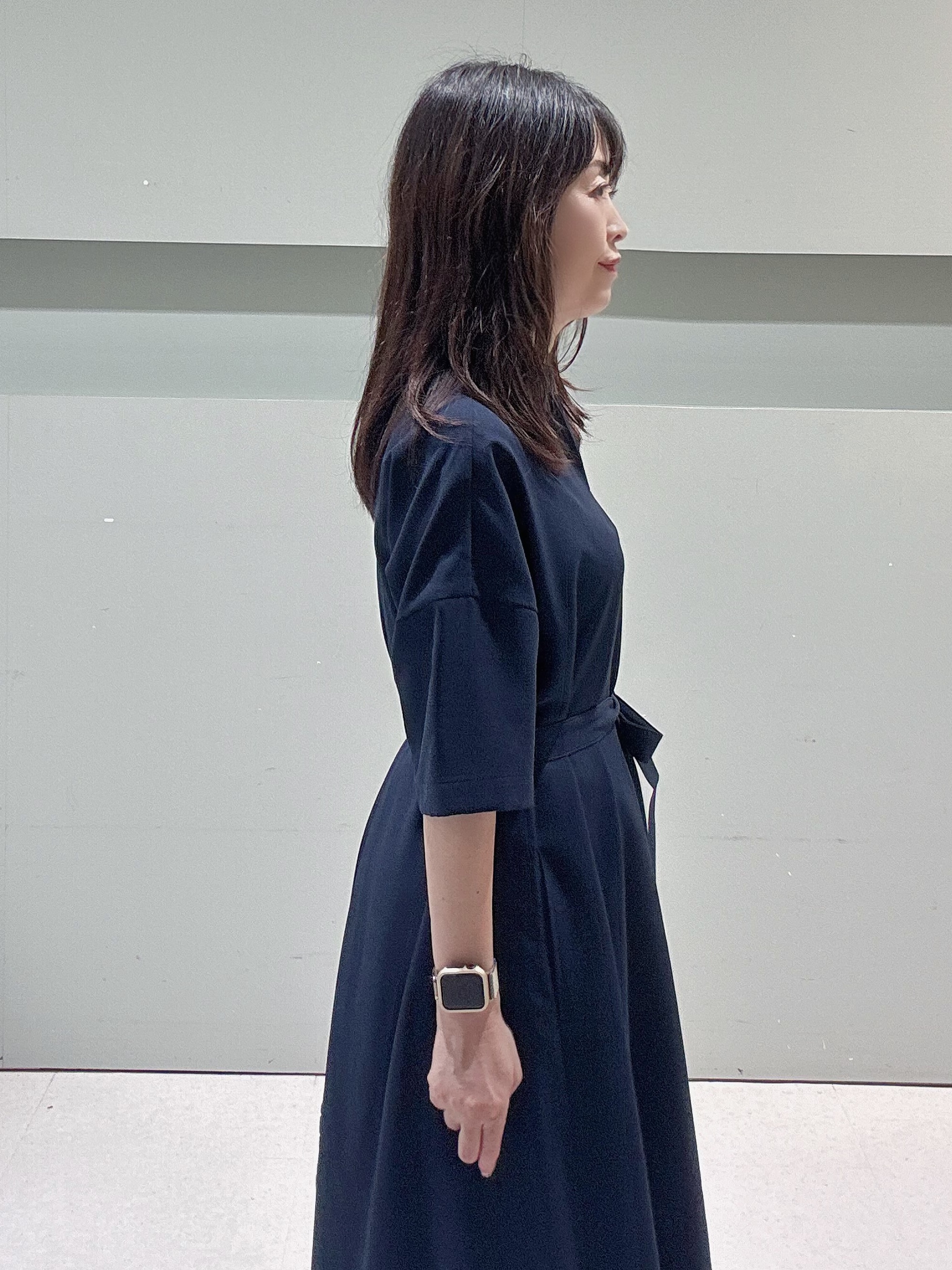 makiさんの「UNTITLED｜【UVカット/接触冷感/通気性】エアリークールワンピース」を使ったコーディネート