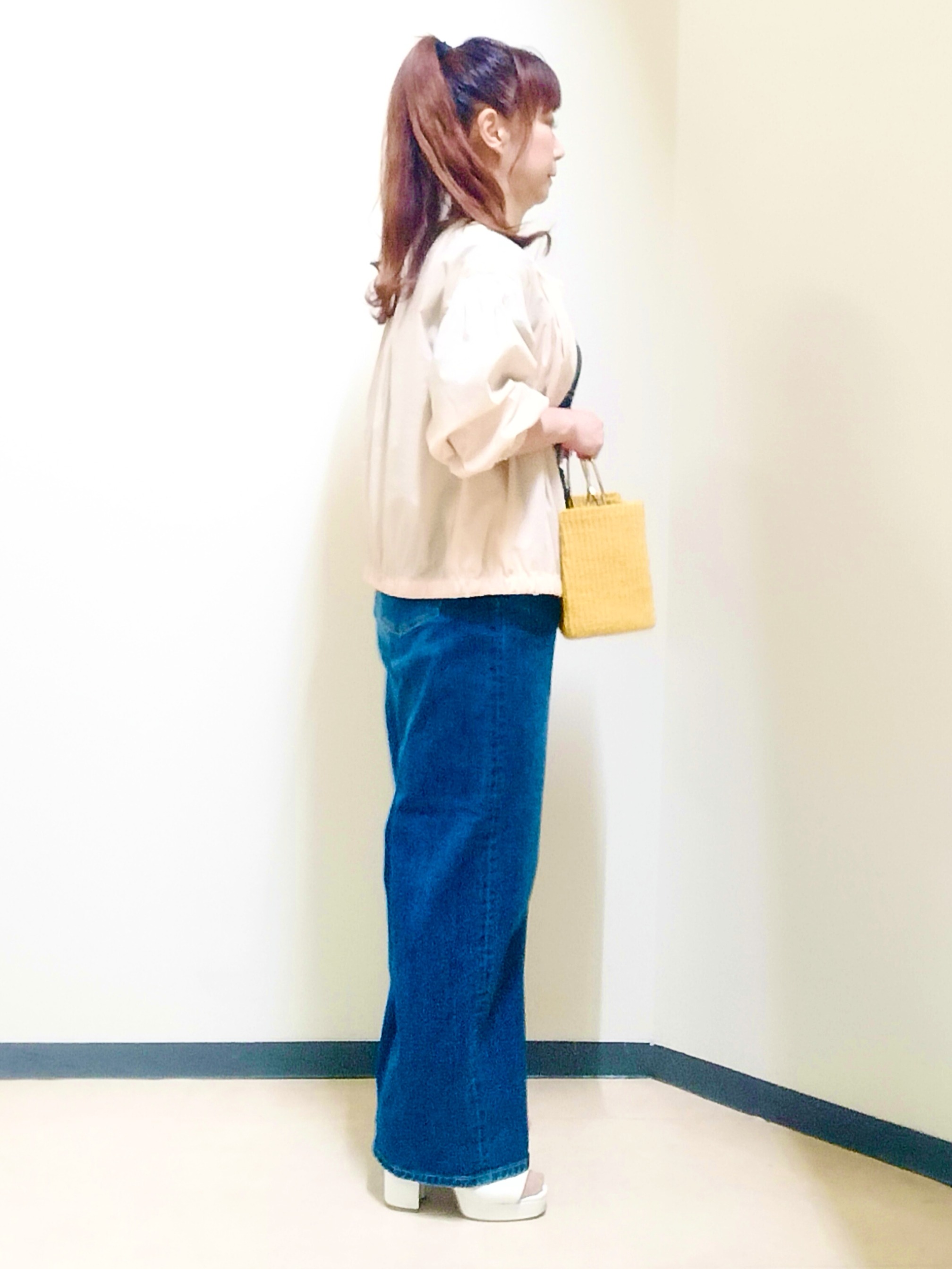 花さんの「Reflect｜フロントファスナーシアーブルゾン」を使ったコーディネート