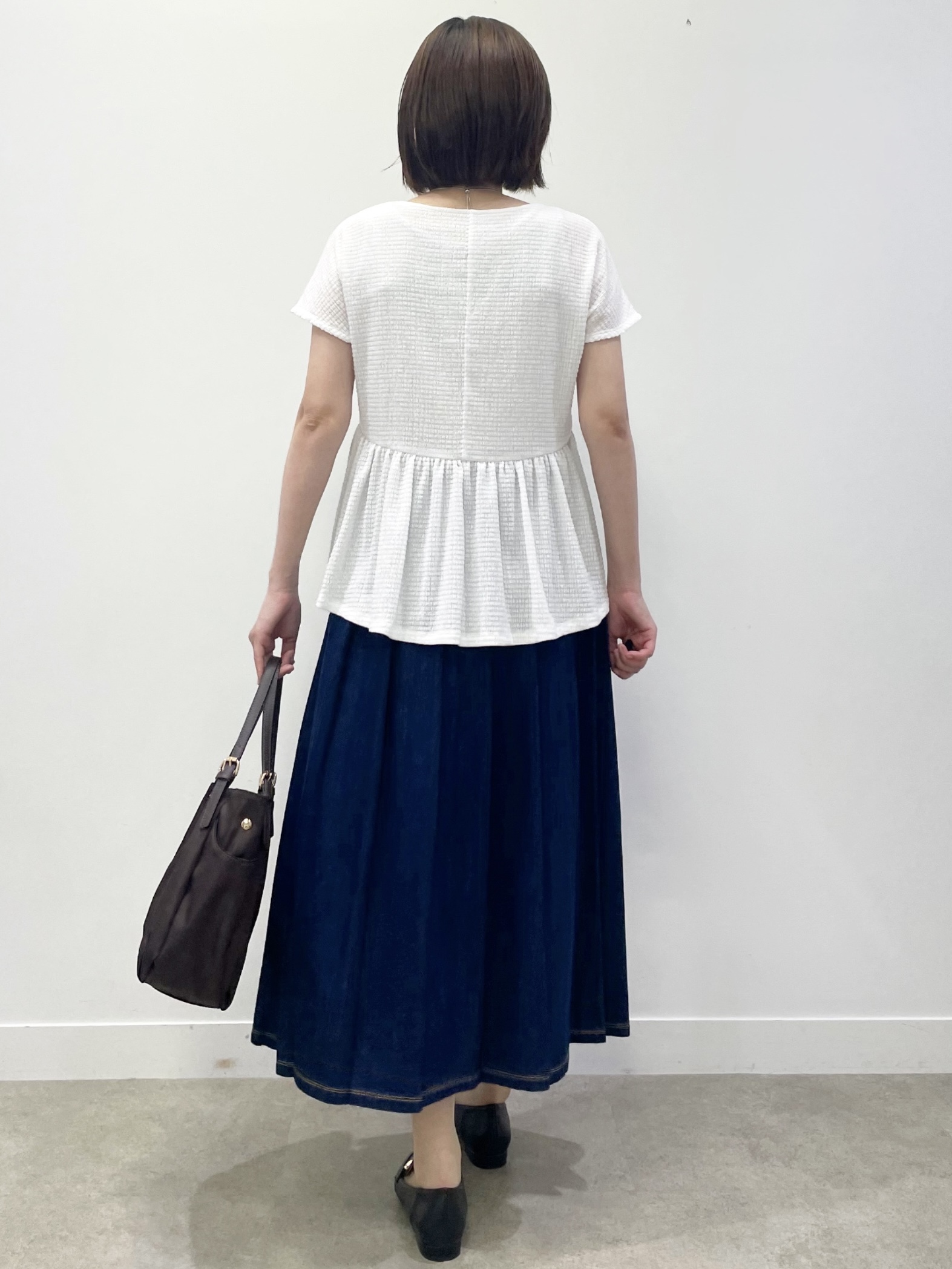あやたかさんの「Reflect｜【手洗い可】プリーツデニムスカート」を使ったコーディネート