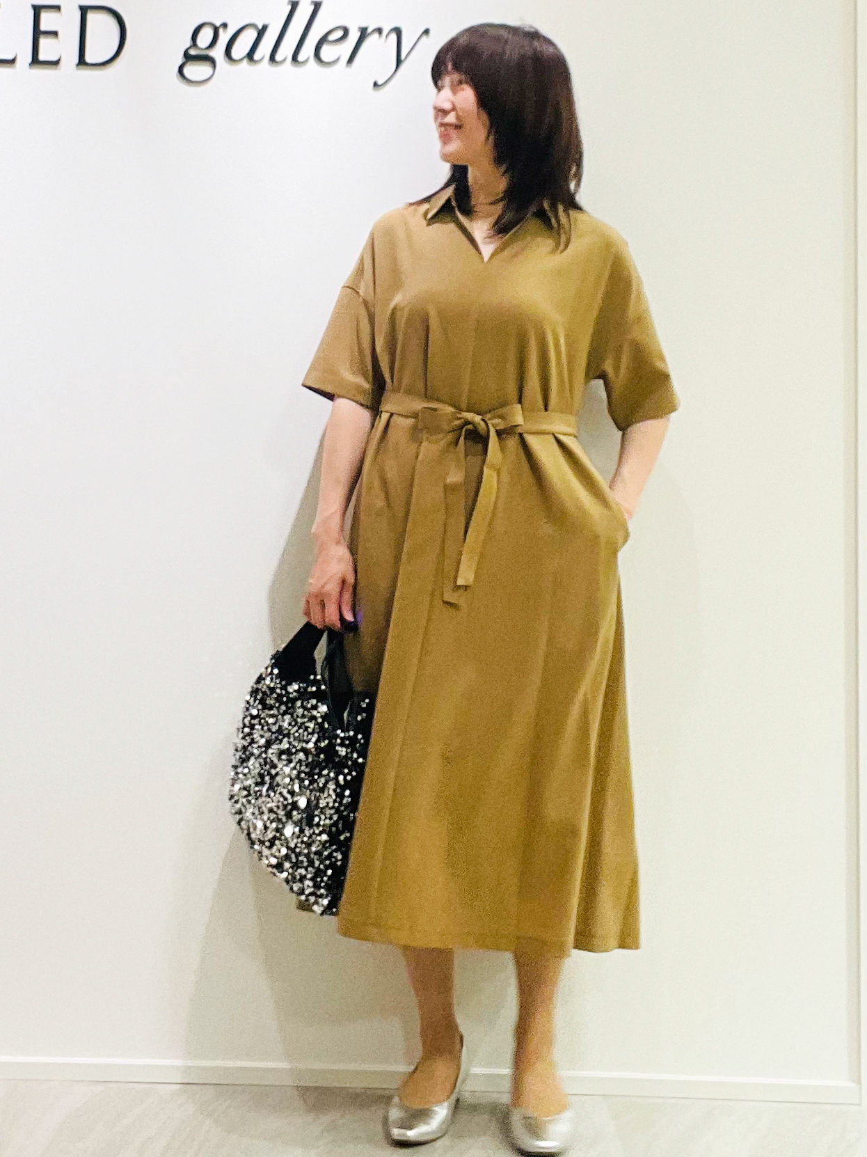 めいさんの「UNTITLED｜【UVカット/接触冷感/通気性】エアリークールワンピース」を使ったコーディネート