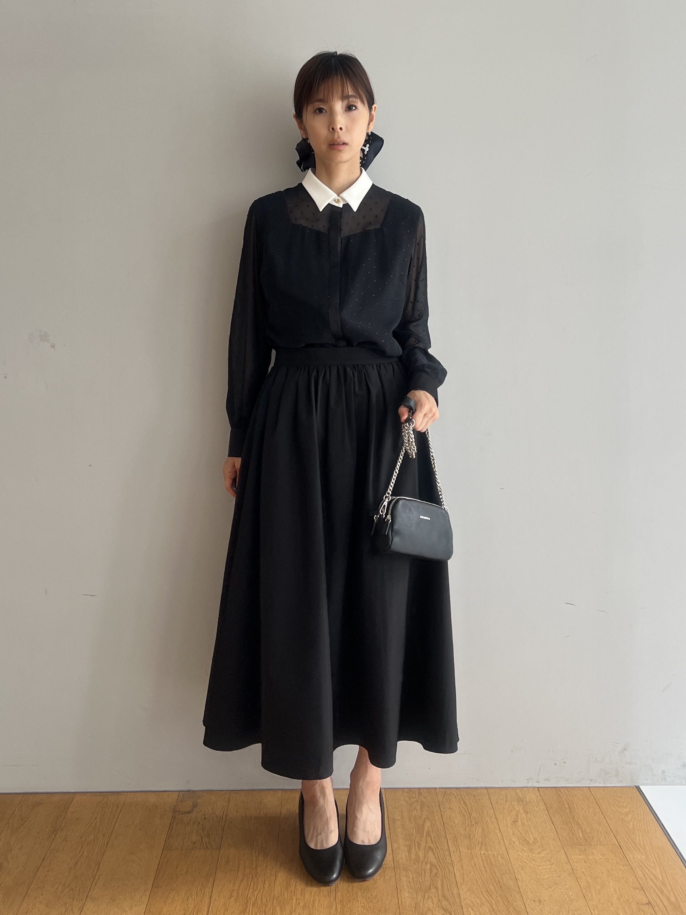 misaさんの「DRESSTERIOR｜【otonaMUSE5月号掲載】アーチフィットレザーパンプス」を使ったコーディネート