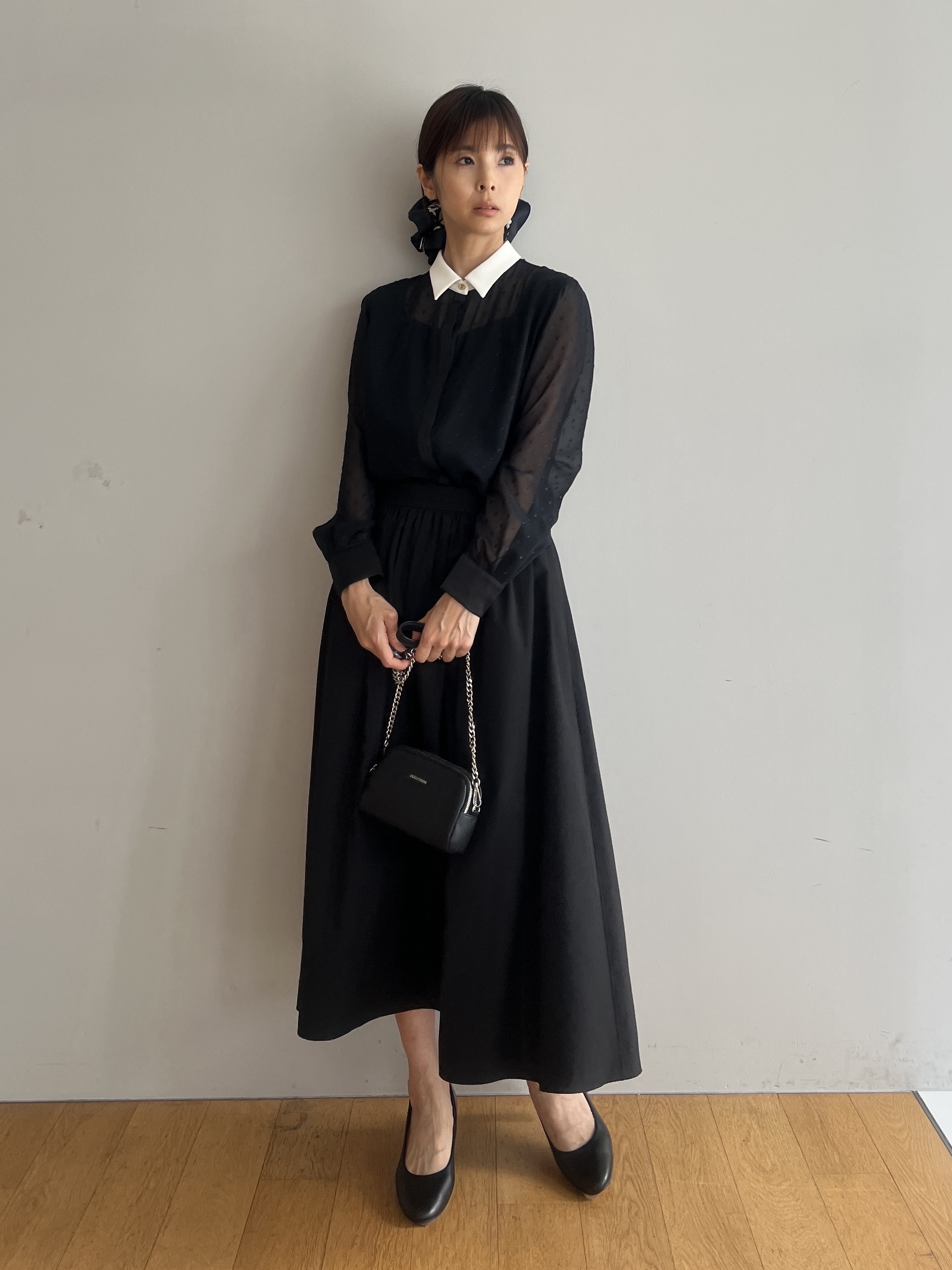 misaさんの「DRESSTERIOR｜【otonaMUSE5月号掲載】アーチフィットレザーパンプス」を使ったコーディネート