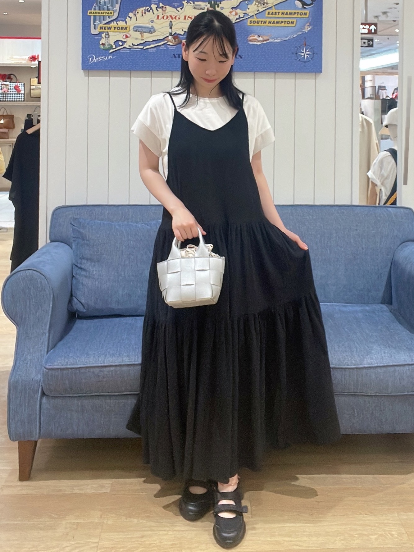 AYAさんの「Dessin｜【UVカット/接触冷感】美光沢カットソー」を使ったコーディネート