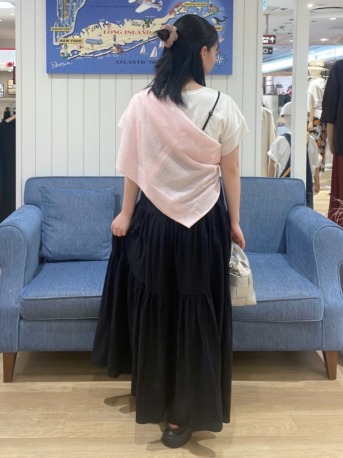 AYAさんの「Dessin｜【UVカット/接触冷感】美光沢カットソー」を使ったコーディネート