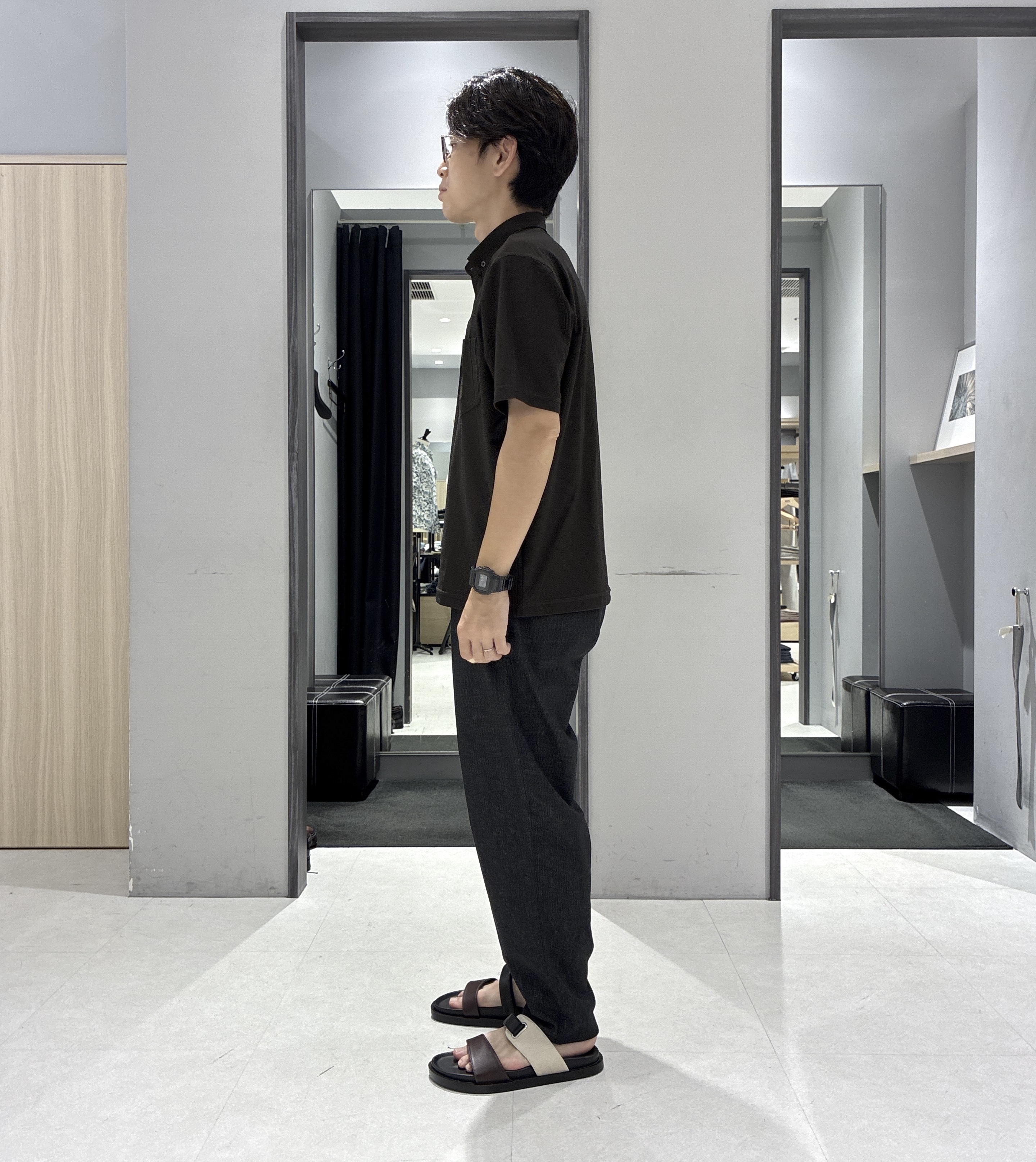 わいずみさんの「TAKEO KIKUCHI｜【通気性】AIR TOOL ポロシャツ」を使ったコーディネート