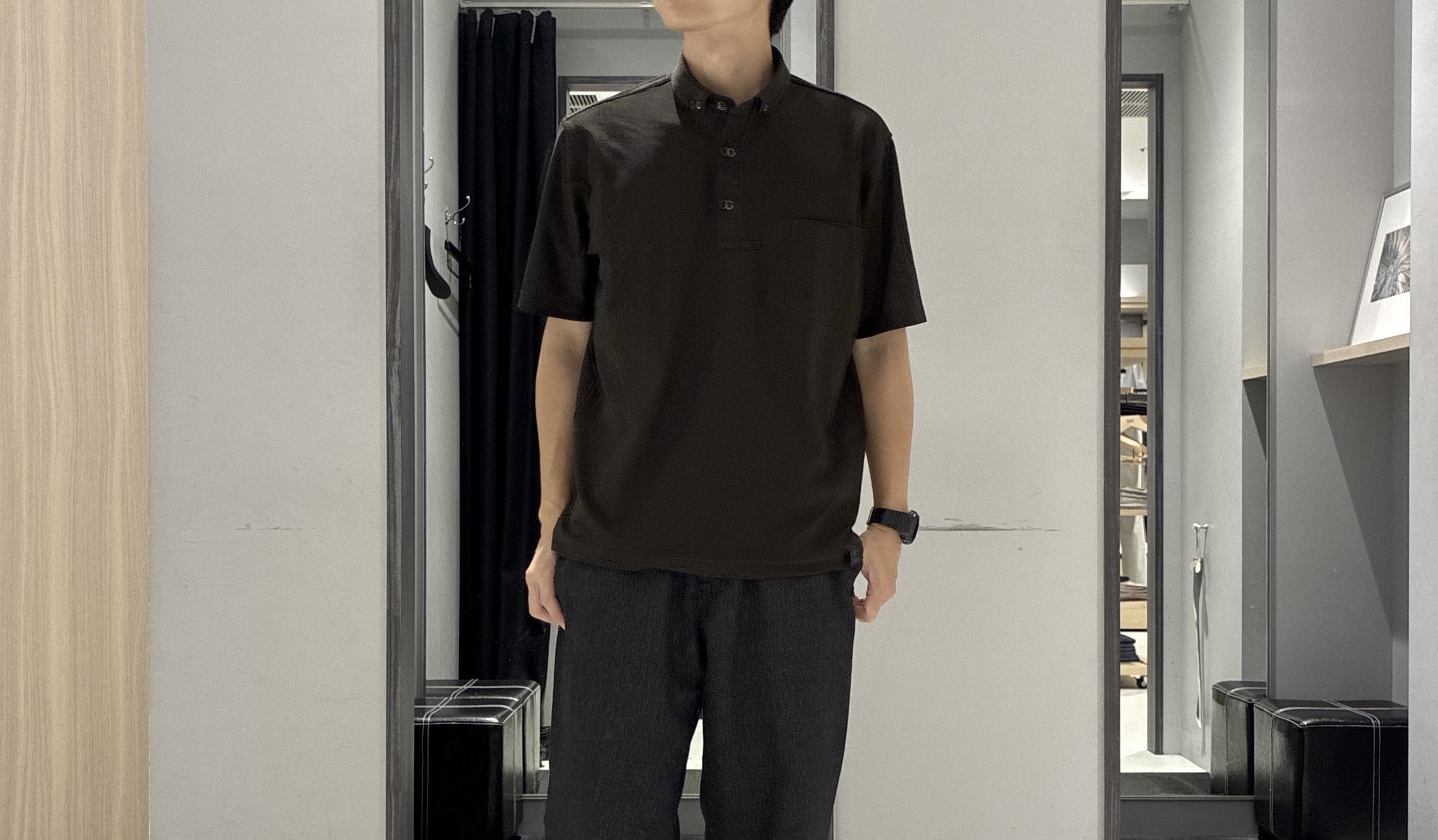 わいずみさんの「TAKEO KIKUCHI｜【通気性】AIR TOOL ポロシャツ」を使ったコーディネート