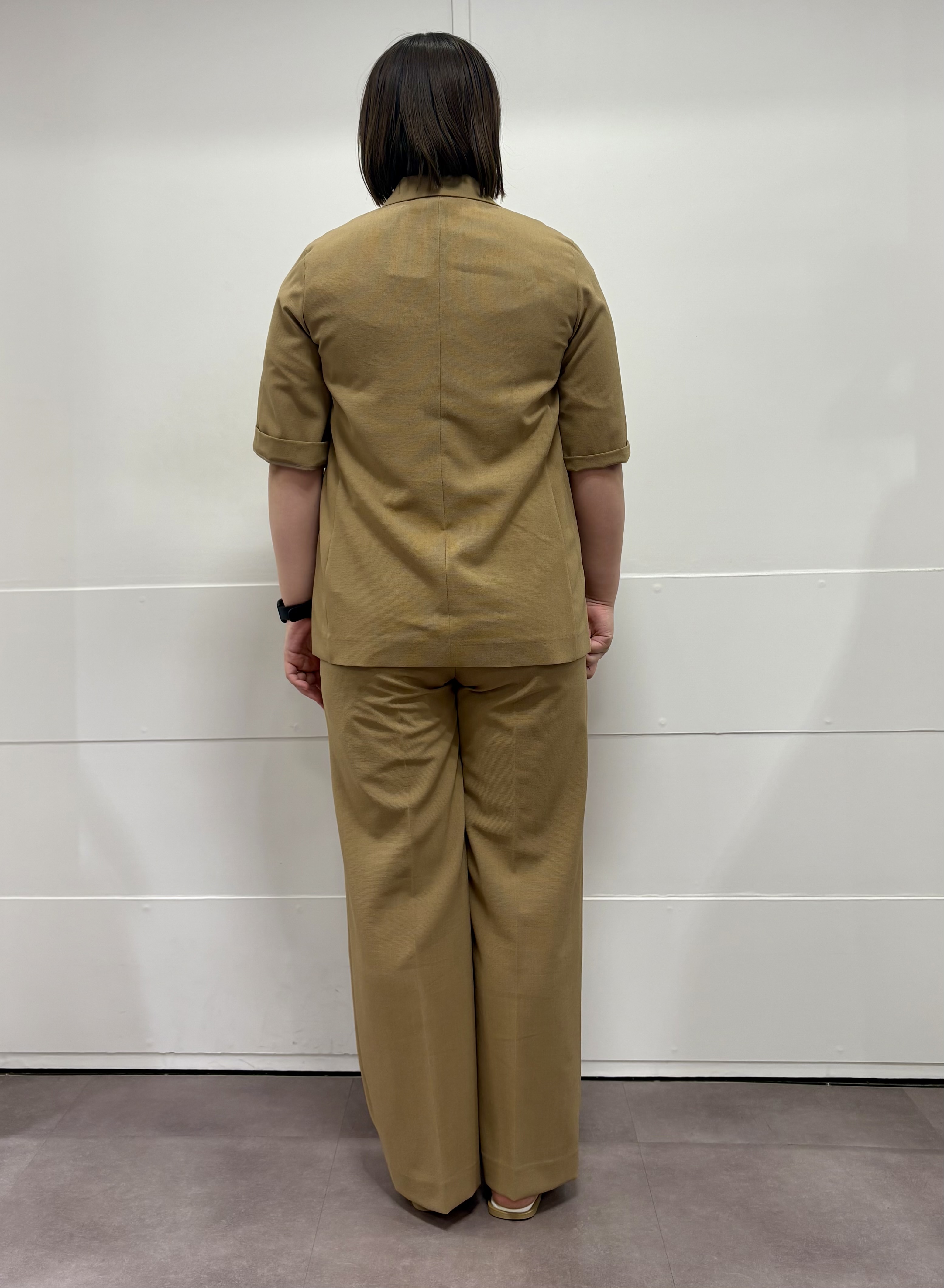 MIさんの「UNTITLED｜【セットアップ可/UVカット/通気性】エアリークール半袖ジャケット」を使ったコーディネート