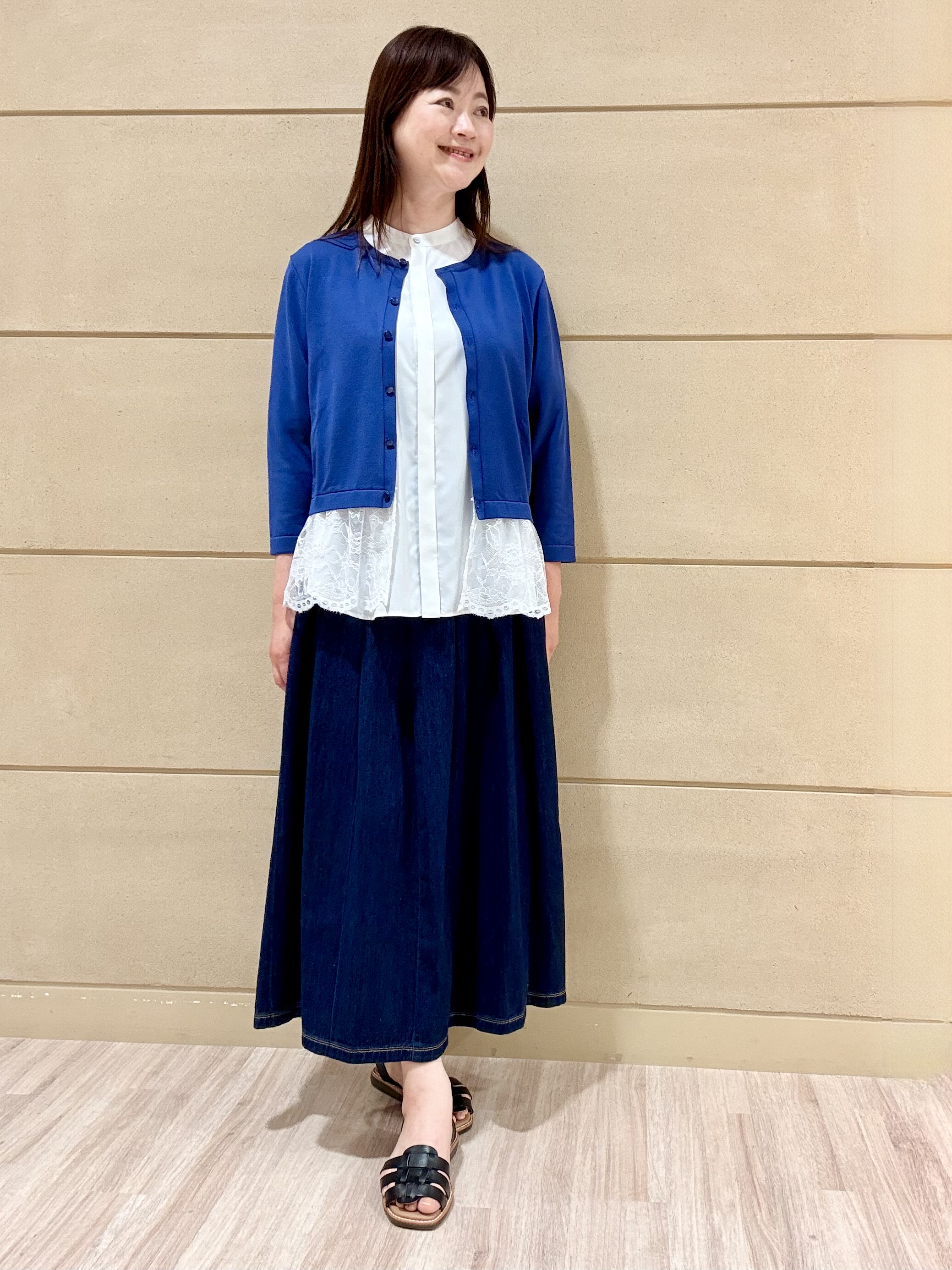 Marさんの「Reflect｜【手洗い可】異素材ドッキングブラウス」を使ったコーディネート