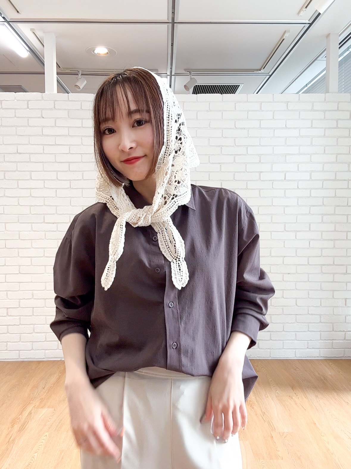 𝐜𝐡𝐢𝐤𝐚さんの「SHOO･LA･RUE｜【S-LL】見せてもキレイ スクエアネック リブタンクトップ」を使ったコーディネート