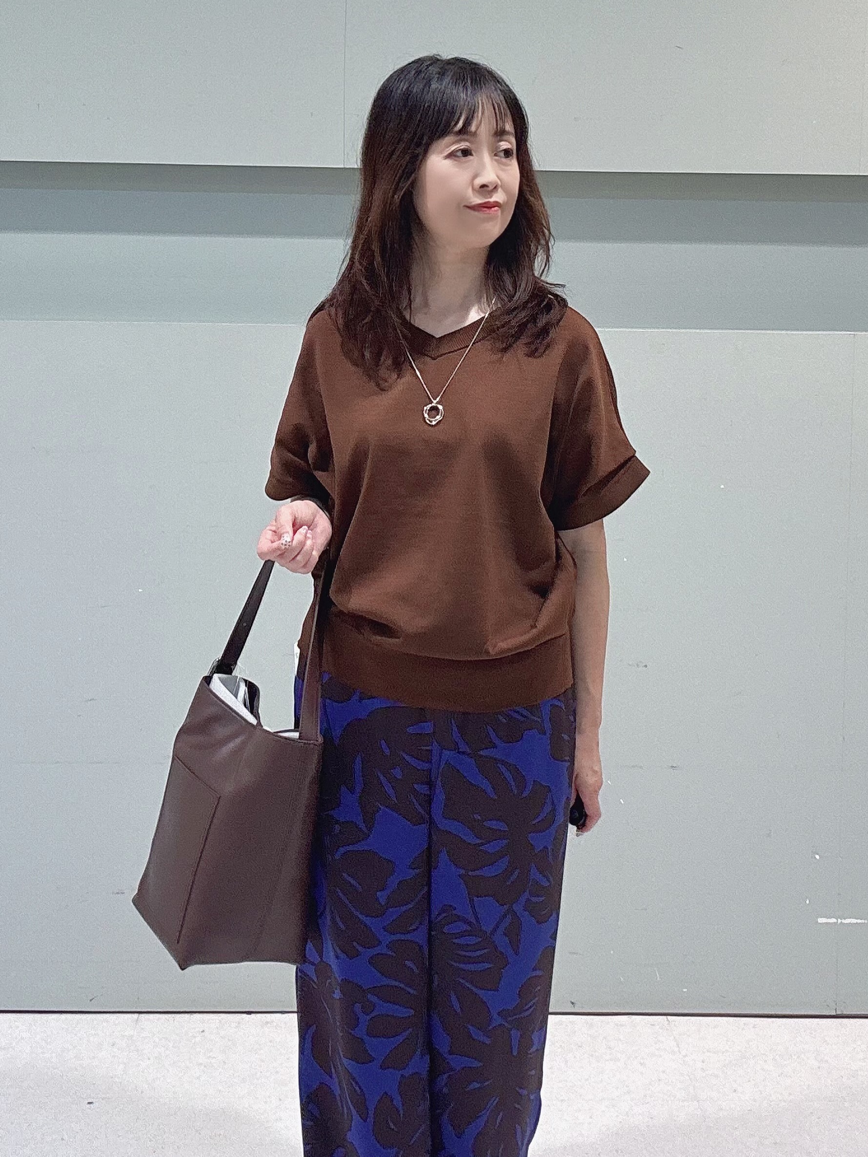 makiさんの「UNTITLED｜【肌に張り付かない/前後2WAY】ドライタッチコットンプルオーバー」を使ったコーディネート