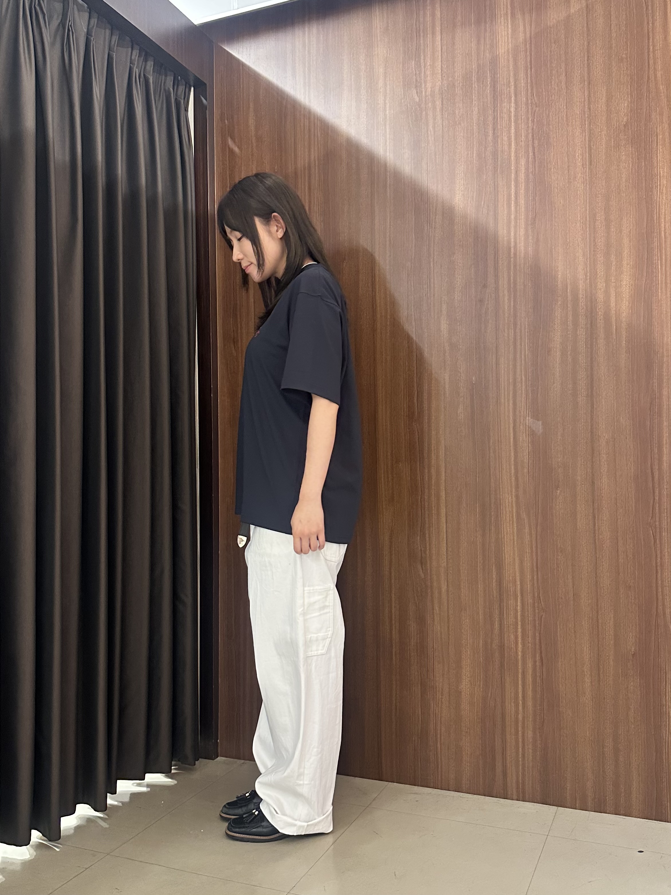 オノアサミさんの「TAKEO KIKUCHI｜【汗染み軽減】フェイクレイヤー ワンポイント プルオーバー」を使ったコーディネート