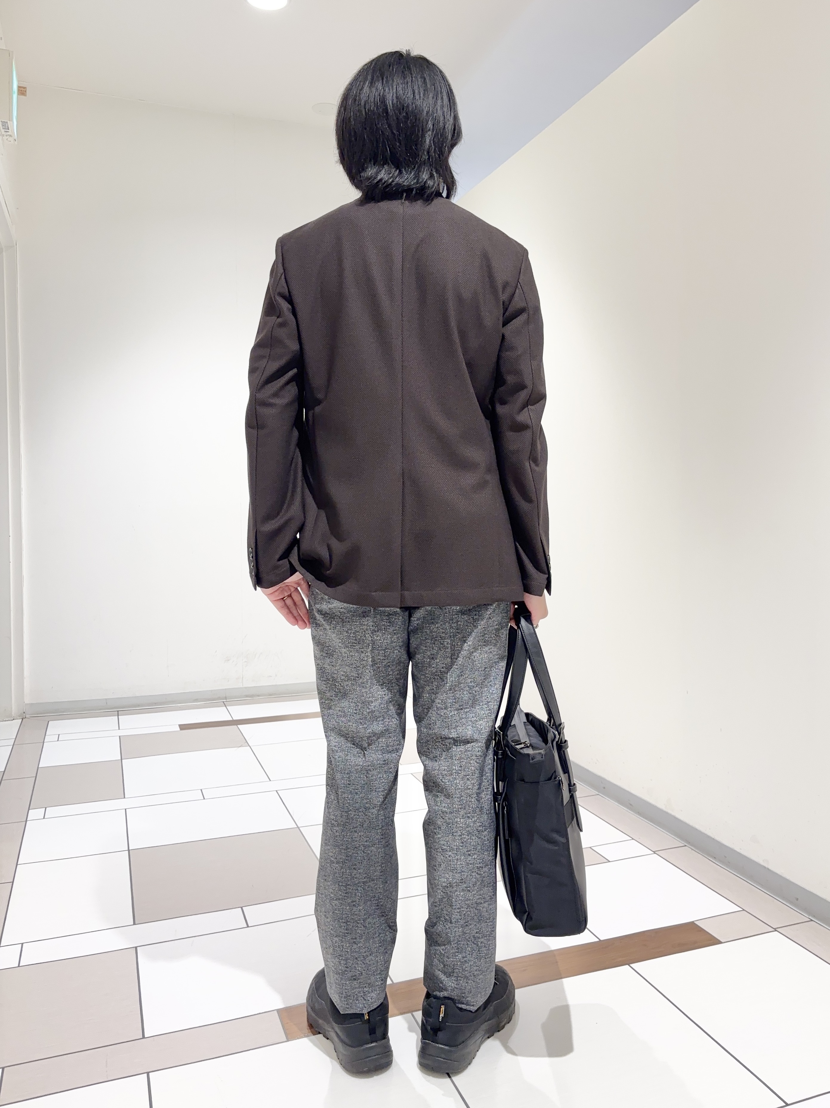 及川さんの「TAKEO KIKUCHI｜【抗菌防臭】CALCULO（R）ジャージ ジャケット」を使ったコーディネート
