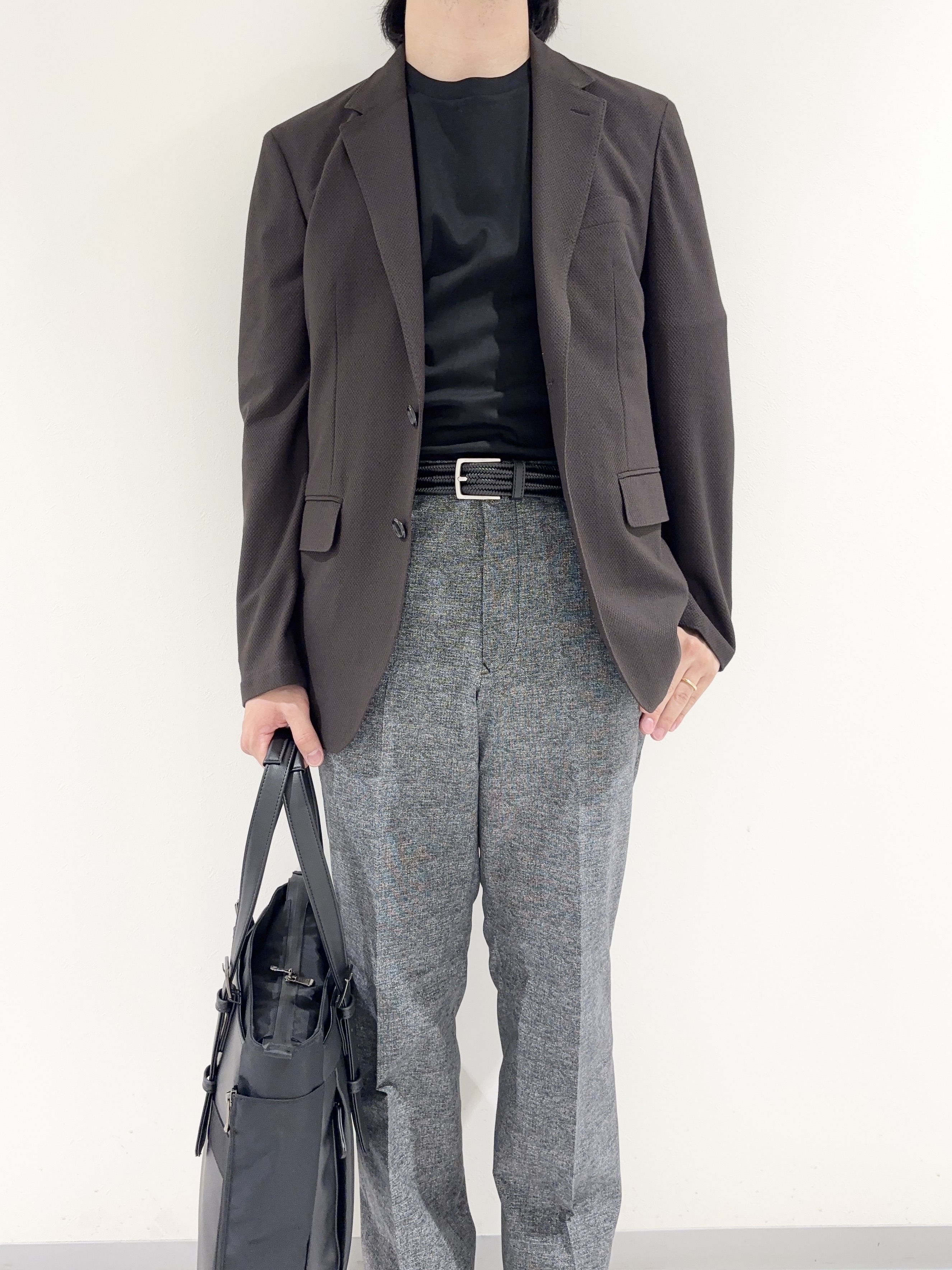 及川さんの「TAKEO KIKUCHI｜【抗菌防臭】CALCULO（R）ジャージ ジャケット」を使ったコーディネート