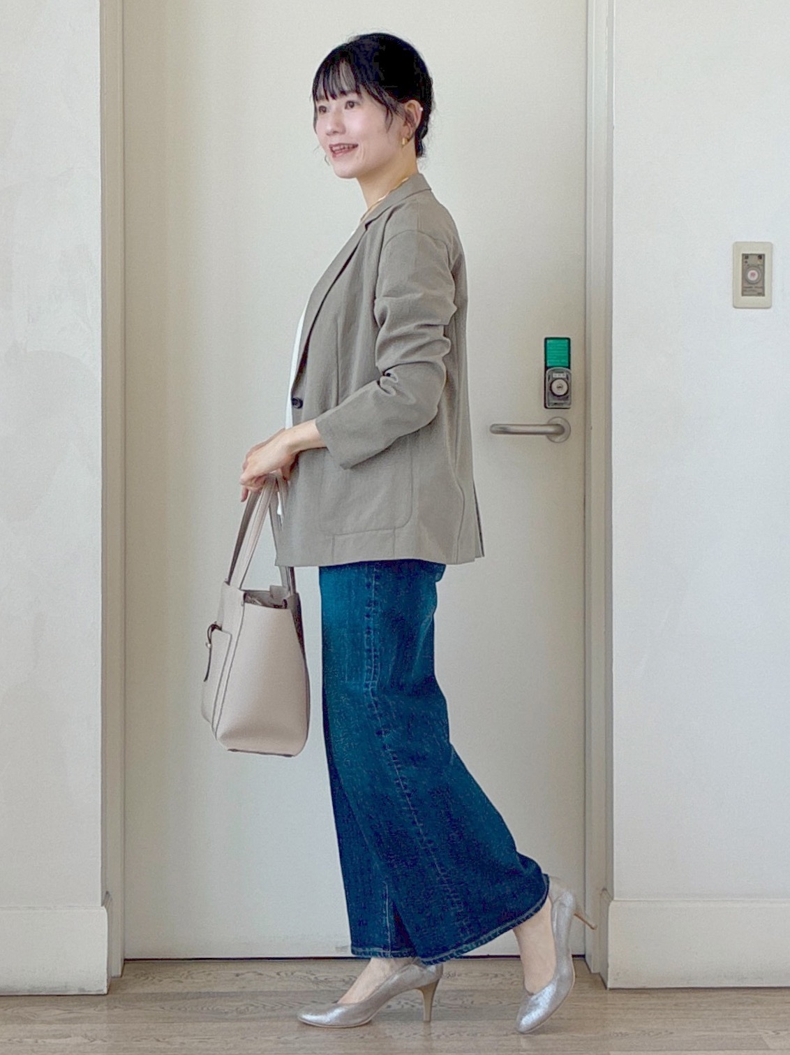  beni_gingerさんの「Reflect｜【SS-4Lサイズ／接触冷感／シワになりにくい】リラクシーテーラードジャケット」を使ったコーディネート