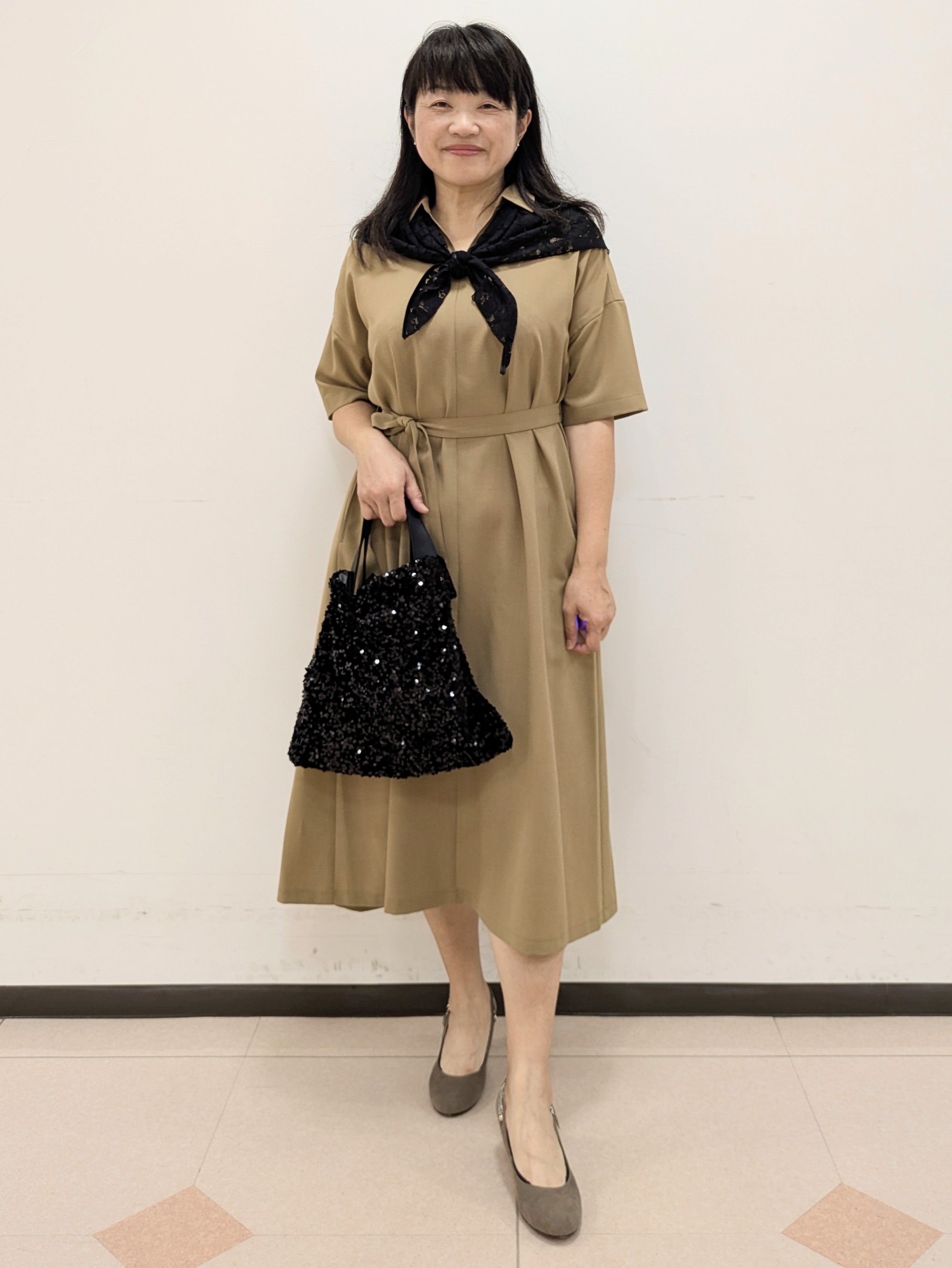 ともさんの「UNTITLED｜【UVカット/接触冷感/通気性】エアリークールワンピース」を使ったコーディネート