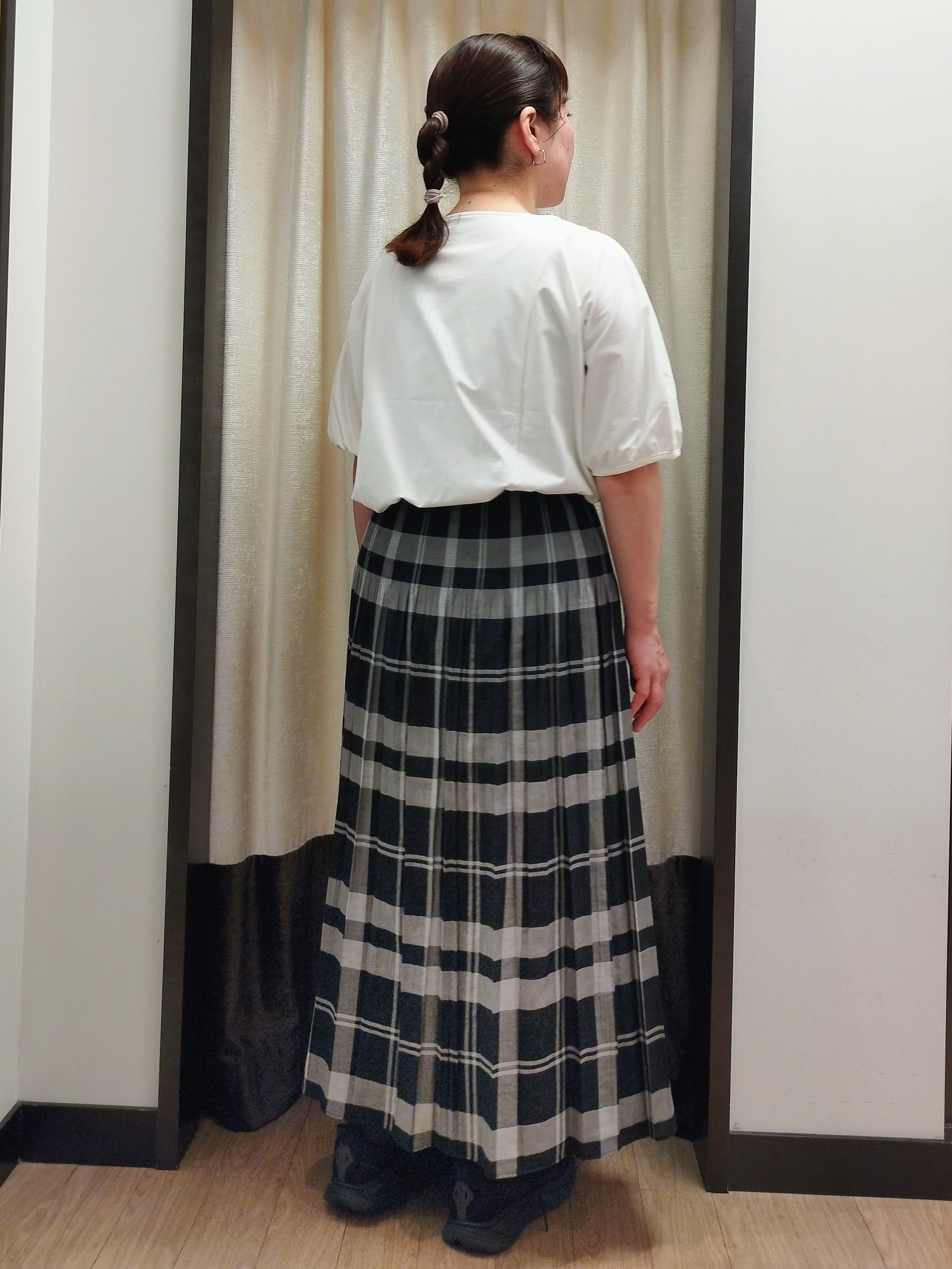 junさんの「Reflect｜【UVカット／接触冷感／吸水速乾】ギャザースリーブカットソー」を使ったコーディネート