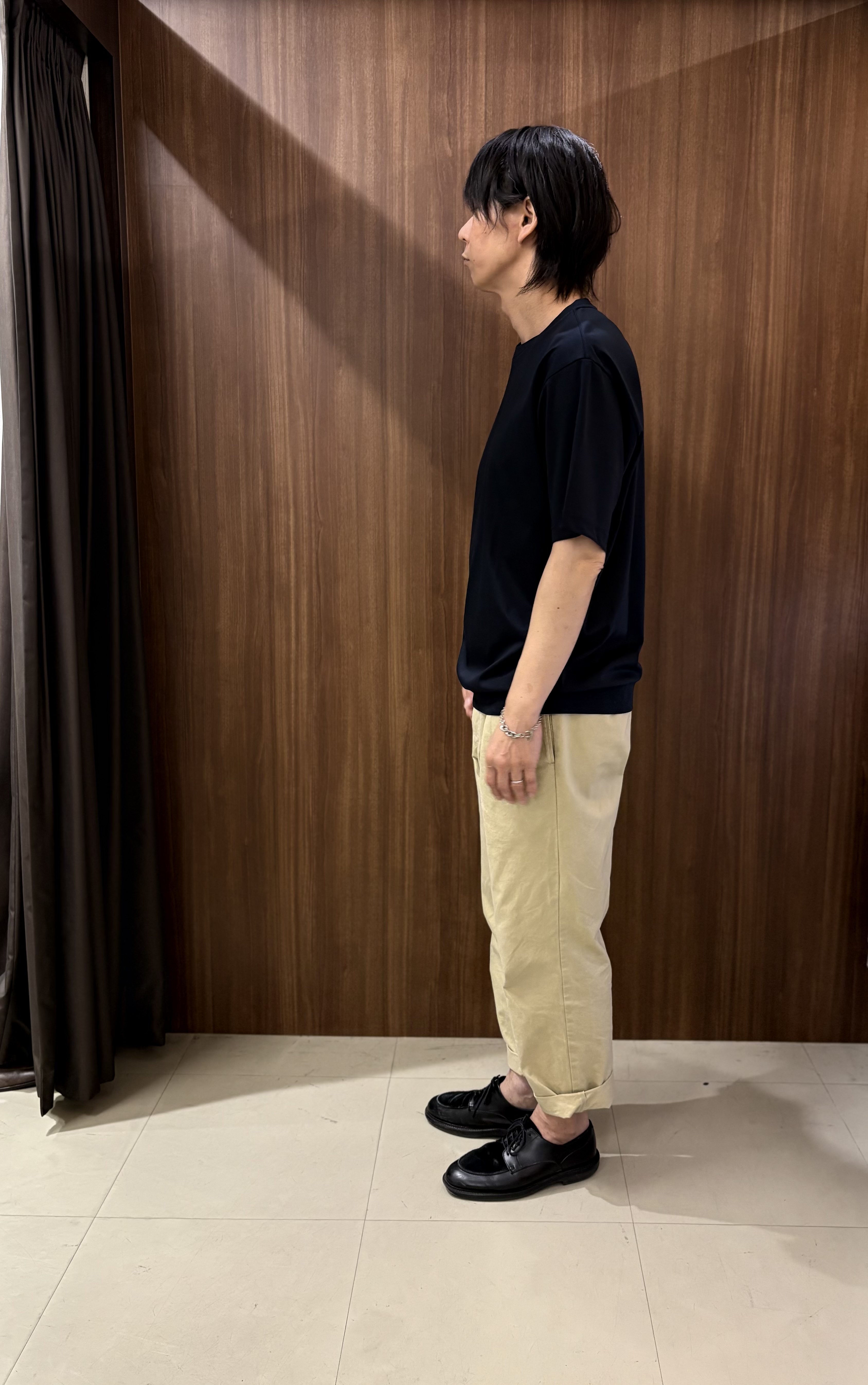 かたやまさんの「TAKEO KIKUCHI｜【接触冷感】アイスクリアコットン Tシャツ」を使ったコーディネート