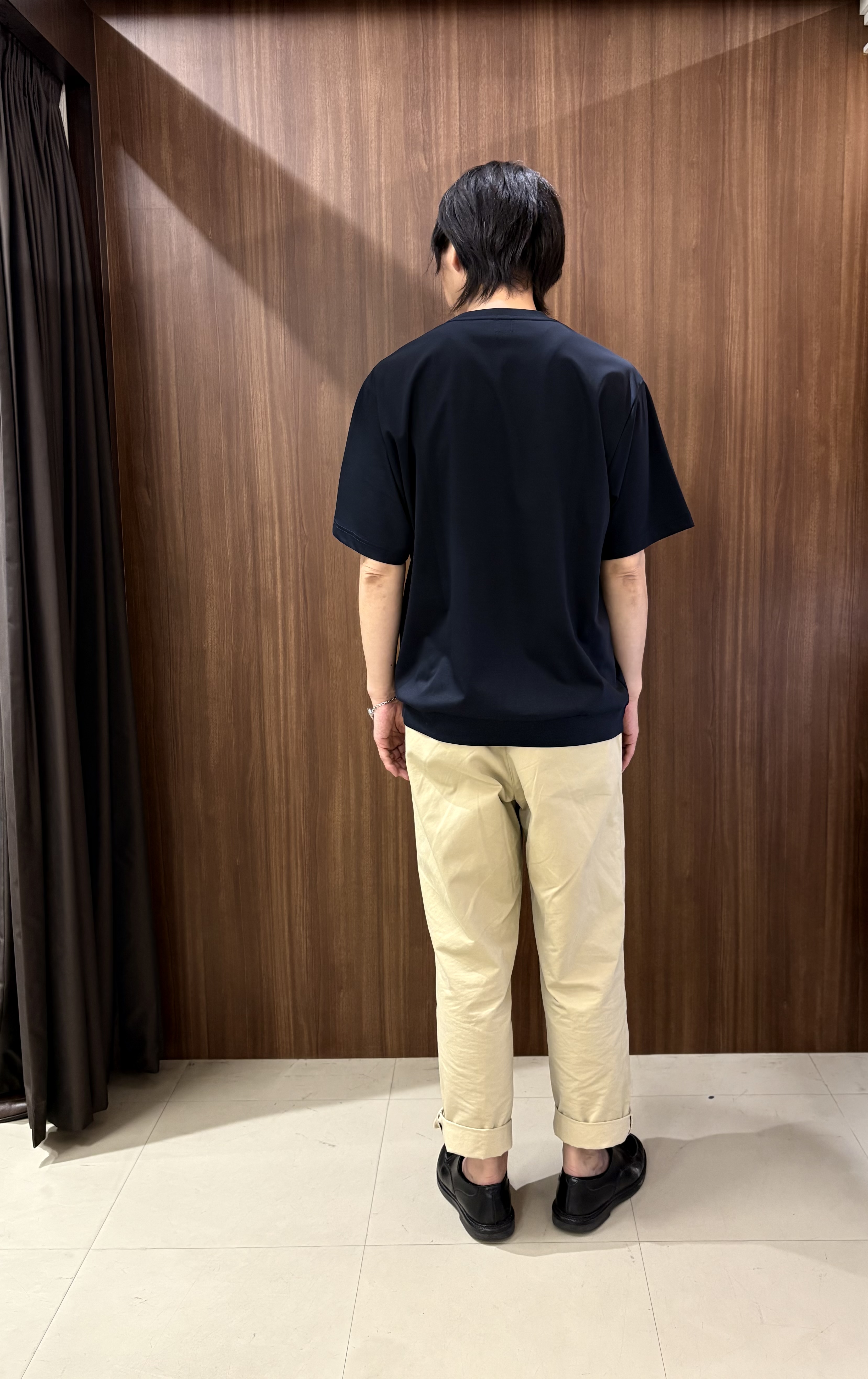 かたやまさんの「TAKEO KIKUCHI｜【接触冷感】アイスクリアコットン Tシャツ」を使ったコーディネート