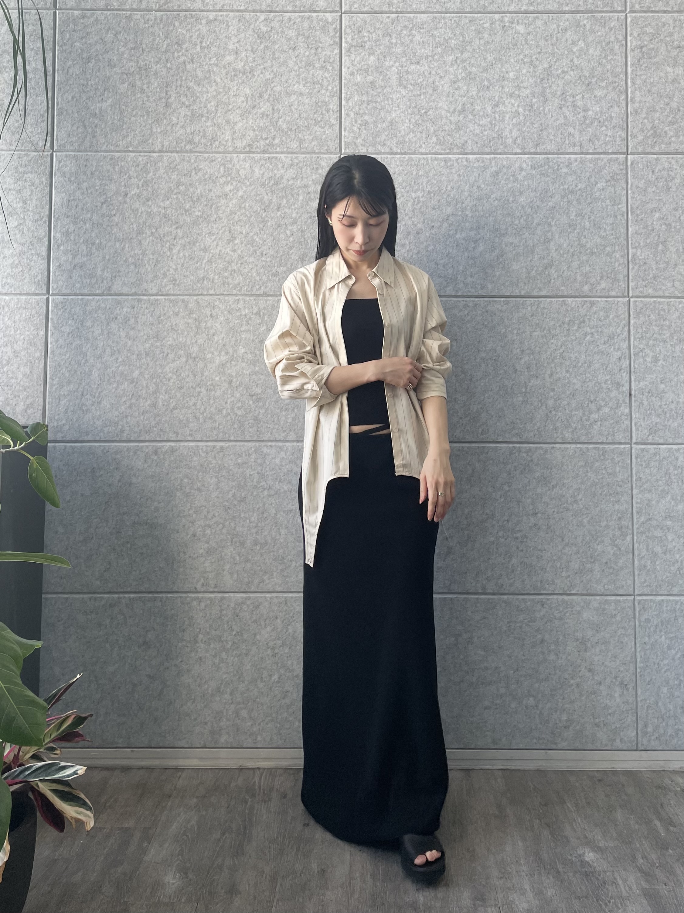 丸山加奈子さんの「CODE A｜【ReRe】easy－fit long skirt」を使ったコーディネート
