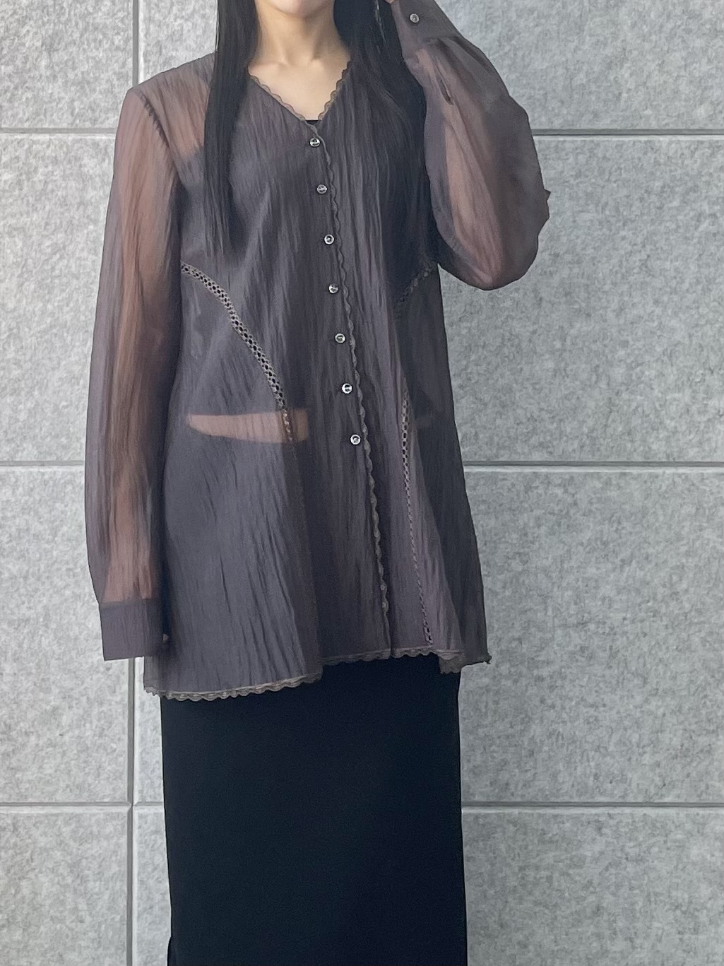 丸山加奈子さんの「CODE A｜【ReRe】easy－fit long skirt」を使ったコーディネート