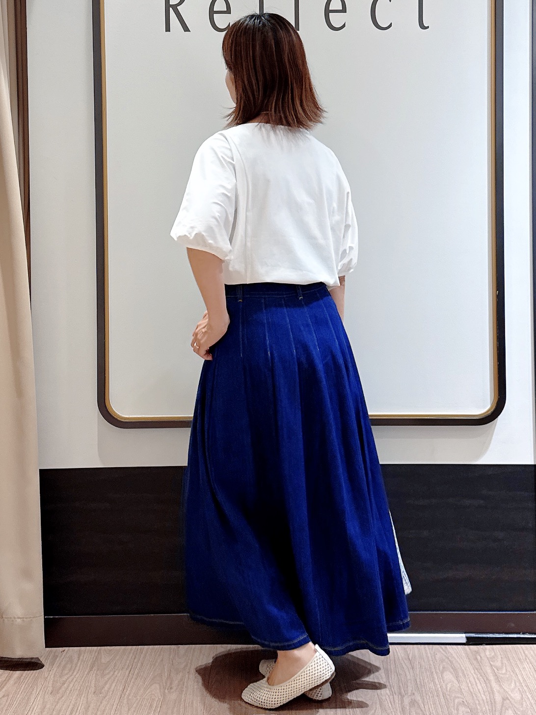 nekoさんの「Reflect｜【UVカット／接触冷感／吸水速乾】ギャザースリーブカットソー」を使ったコーディネート