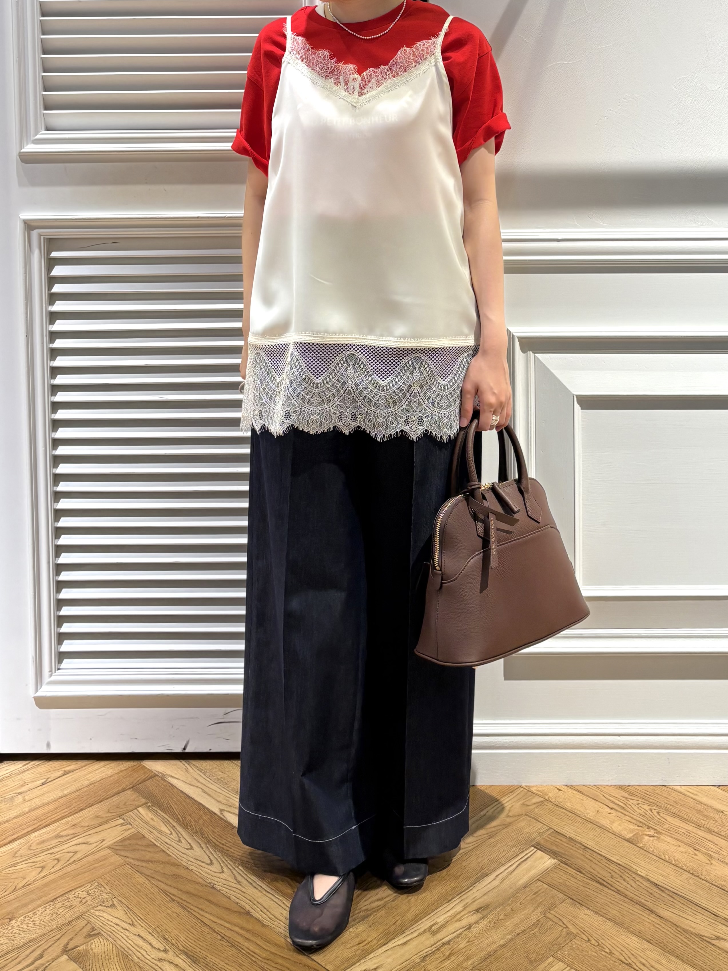 cocoさんの「DRESSTERIOR｜ル ミラクルロゴT」を使ったコーディネート