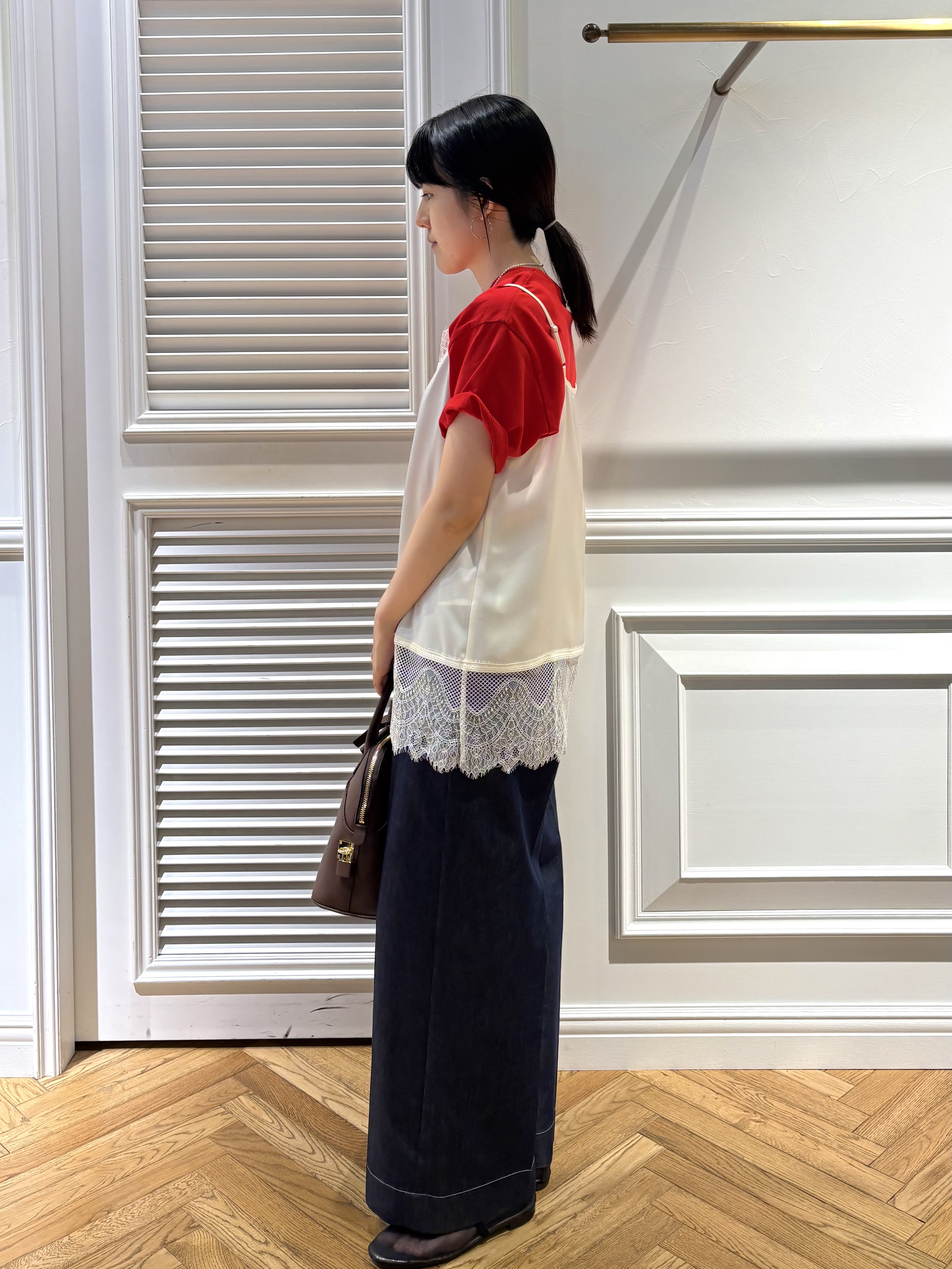 cocoさんの「DRESSTERIOR｜ル ミラクルロゴT」を使ったコーディネート