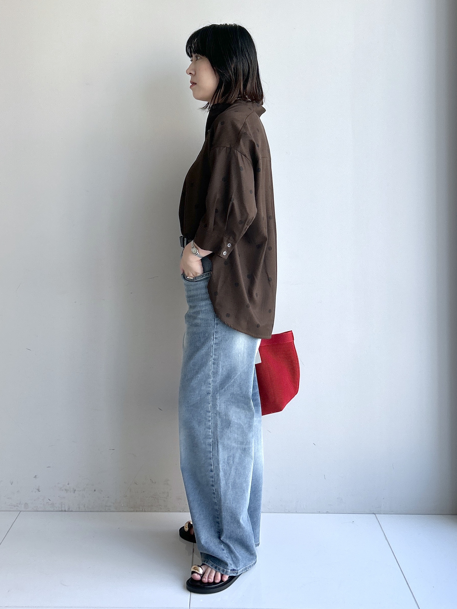 Hirokaさんの「Dessin｜【セットアップ可】ドットプリント ハーフスリーブシャツ」を使ったコーディネート