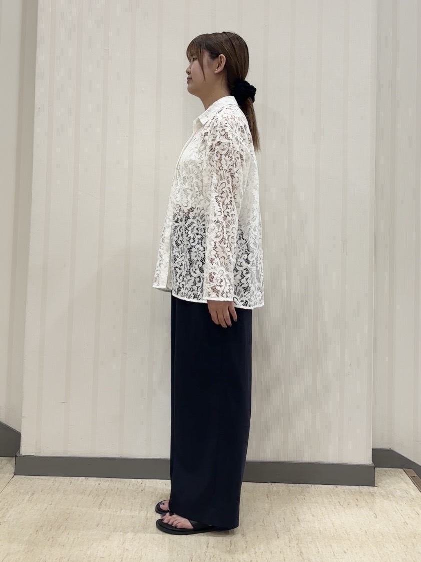 ちひさんの「INDIVI｜【褒められパンツ／洗える／ウエストゴム】ワイドタックパンツ」を使ったコーディネート