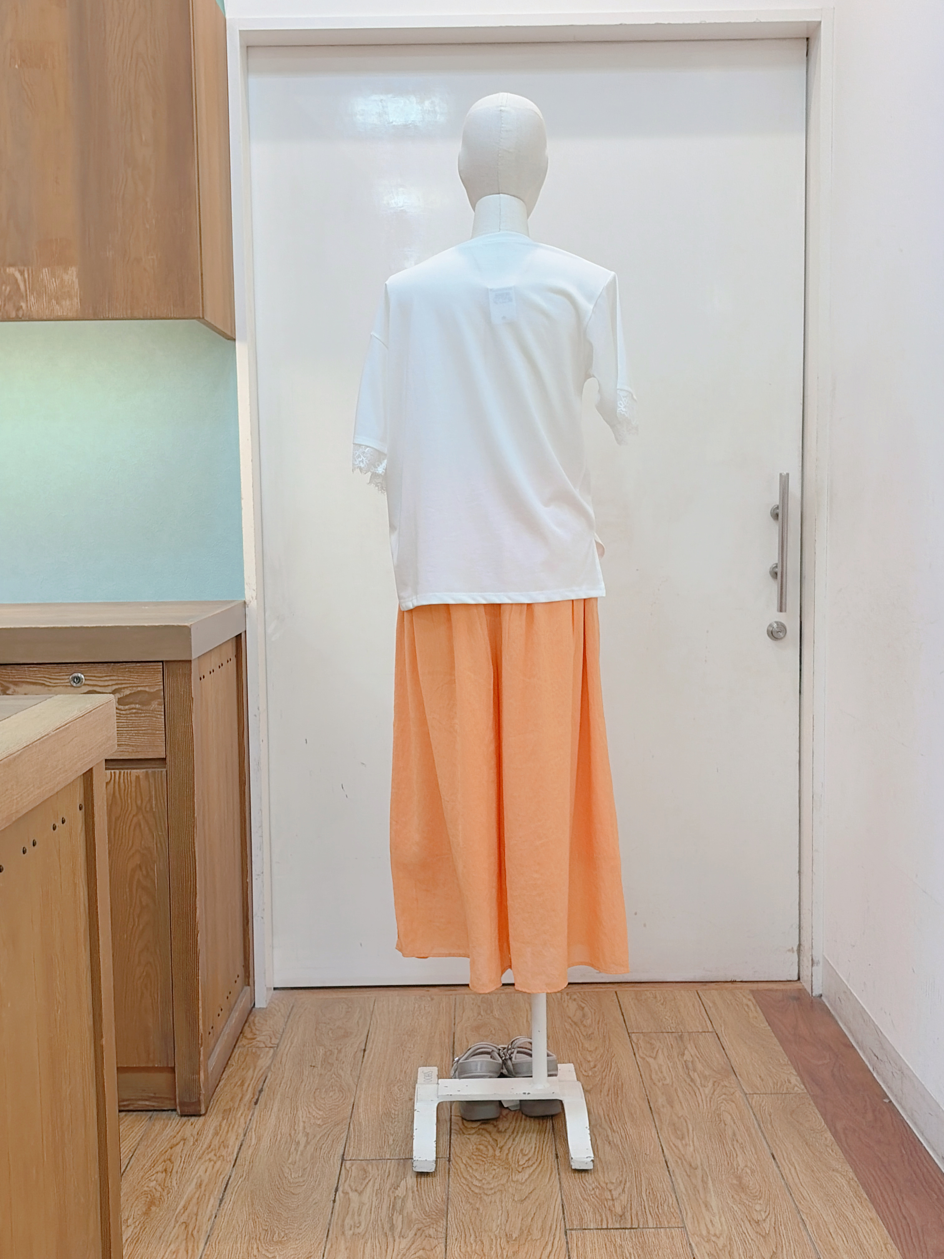 蒼さんの「SHOO･LA･RUE｜【ひんやり/UV/S-LL】柄アソート お袖レースが旬顔 上品に決まる大人Tシャツ」を使ったコーディネート