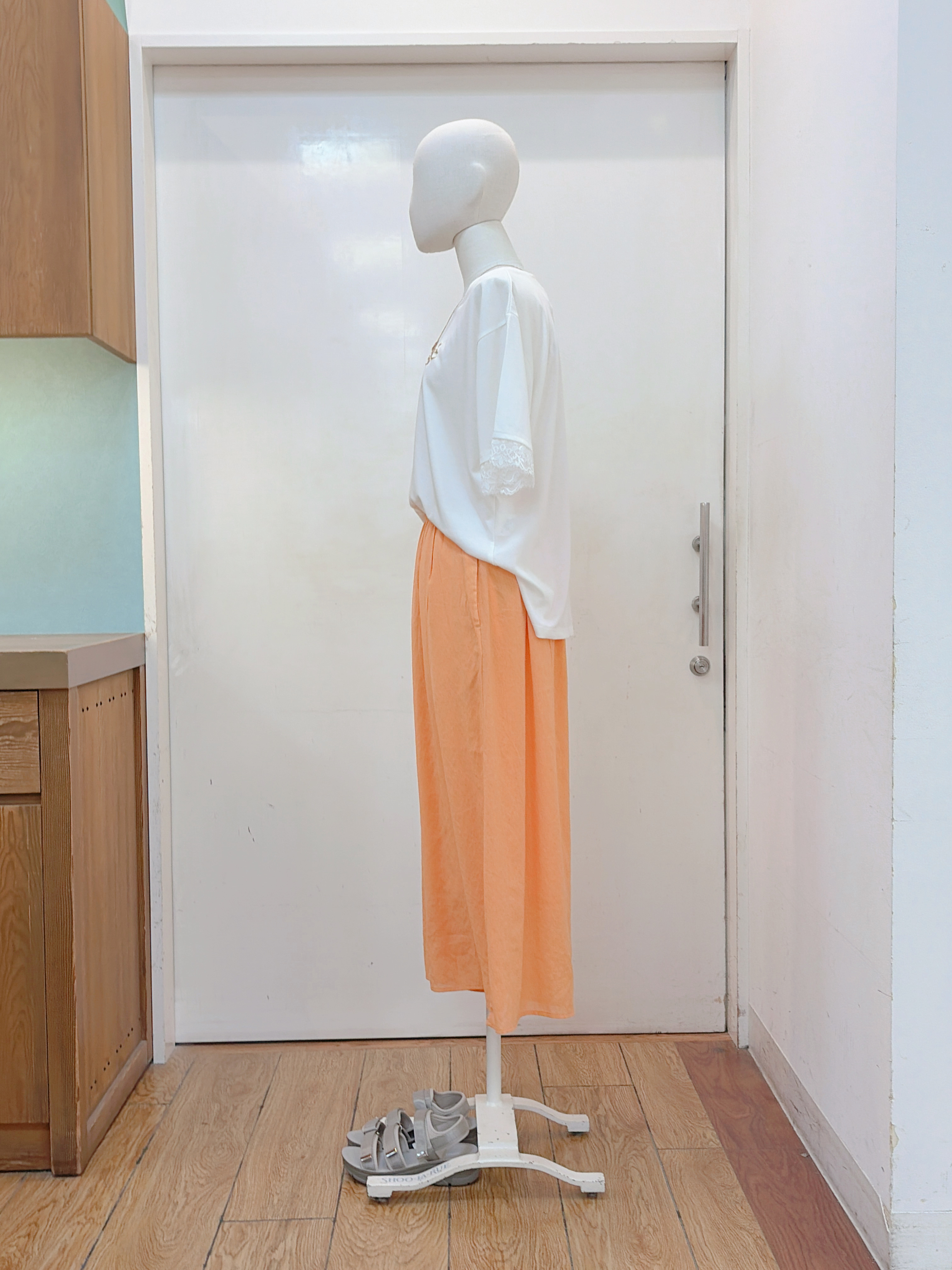 蒼さんの「SHOO･LA･RUE｜【ひんやり/UV/S-LL】柄アソート お袖レースが旬顔 上品に決まる大人Tシャツ」を使ったコーディネート