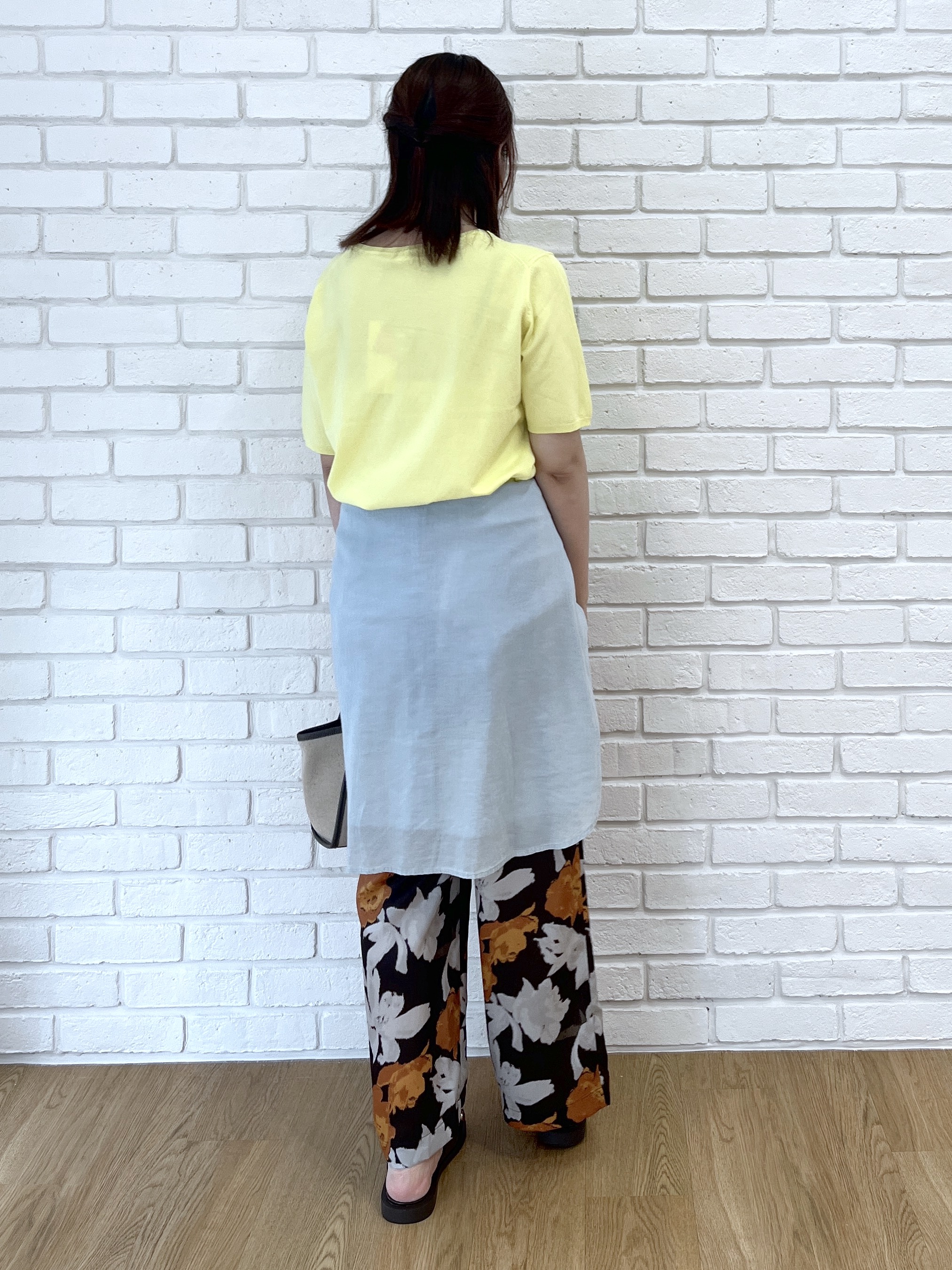 Makinoさんの「Dessin｜【9色展開/接触冷感/UVカット】ドライタッチサマーニットT」を使ったコーディネート