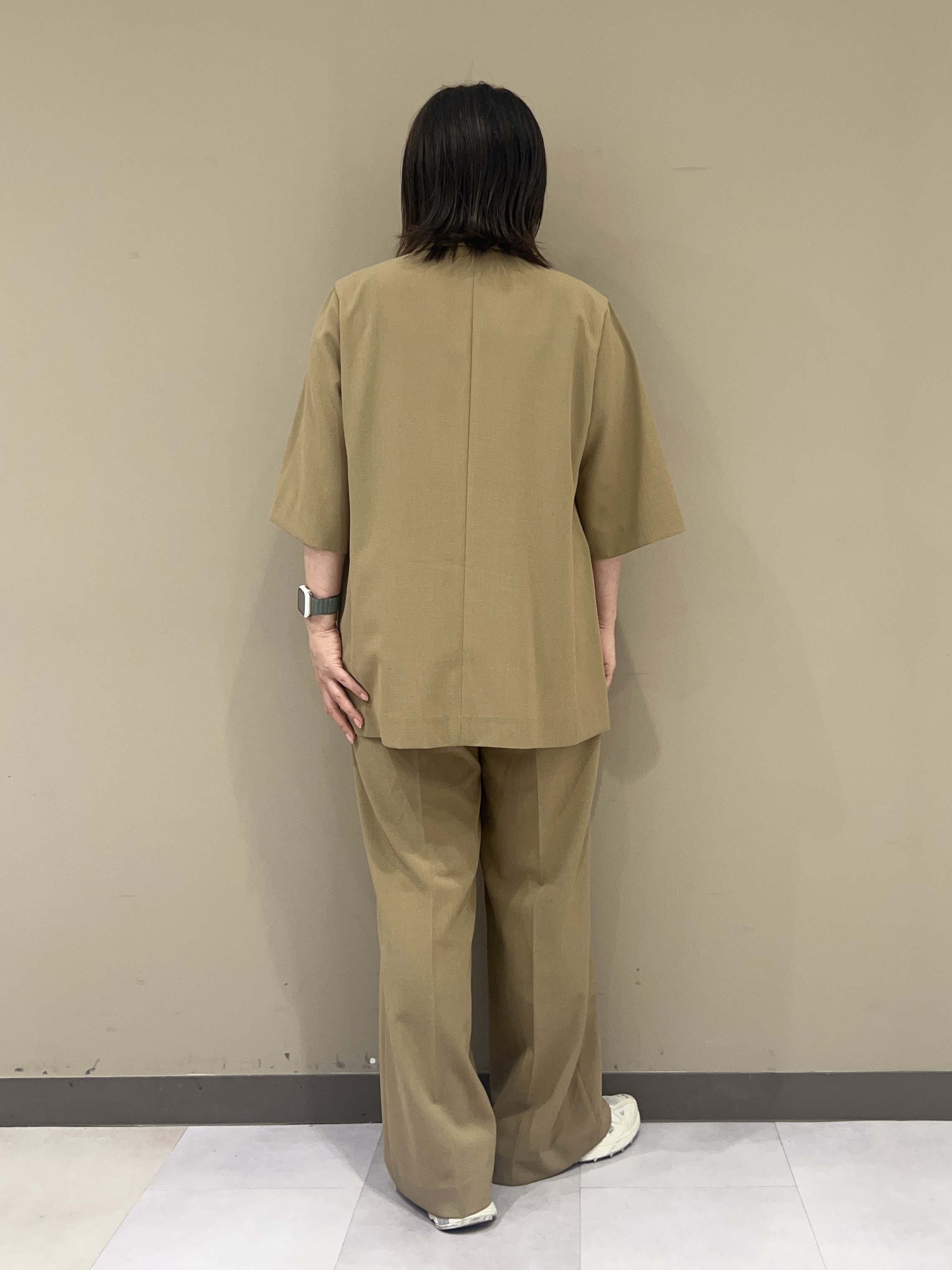 fukuさんの「UNTITLED｜【セットアップ可/UVカット/通気性】エアリークール半袖ジャケット」を使ったコーディネート