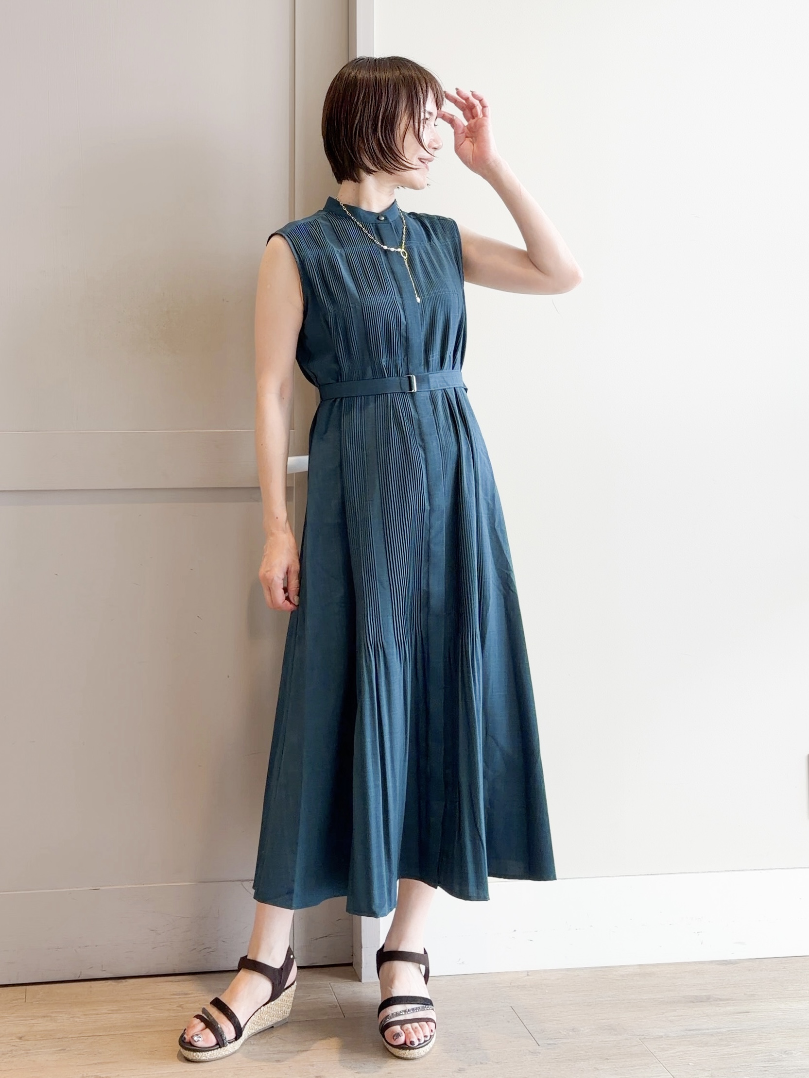 yamakoさんの「grove｜高評価！【洗える/名品】大人の透け感、シアーカーディガン」を使ったコーディネート