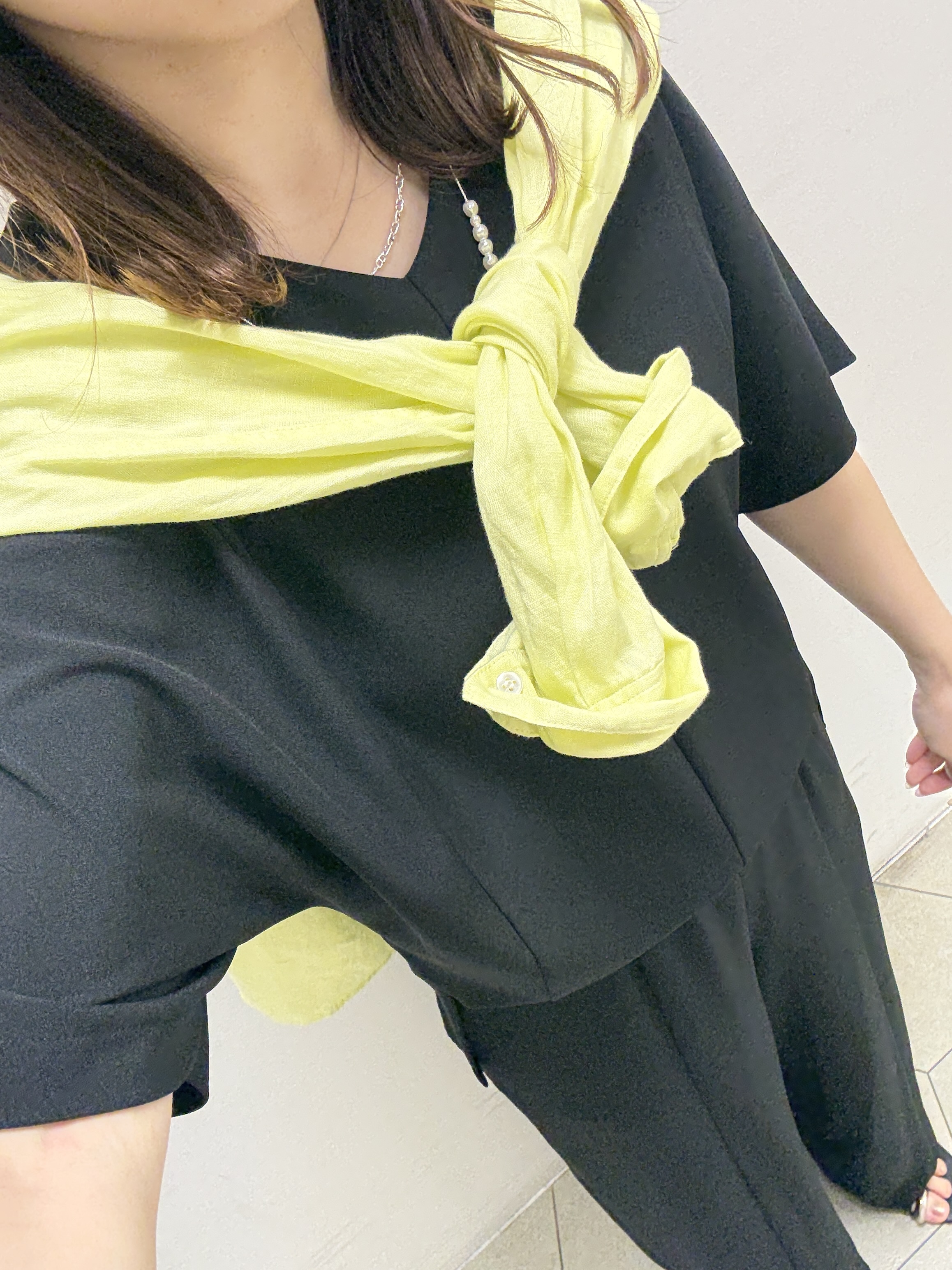 kahoさんの「INDIVI｜【着る日傘】ドルマントップス」を使ったコーディネート