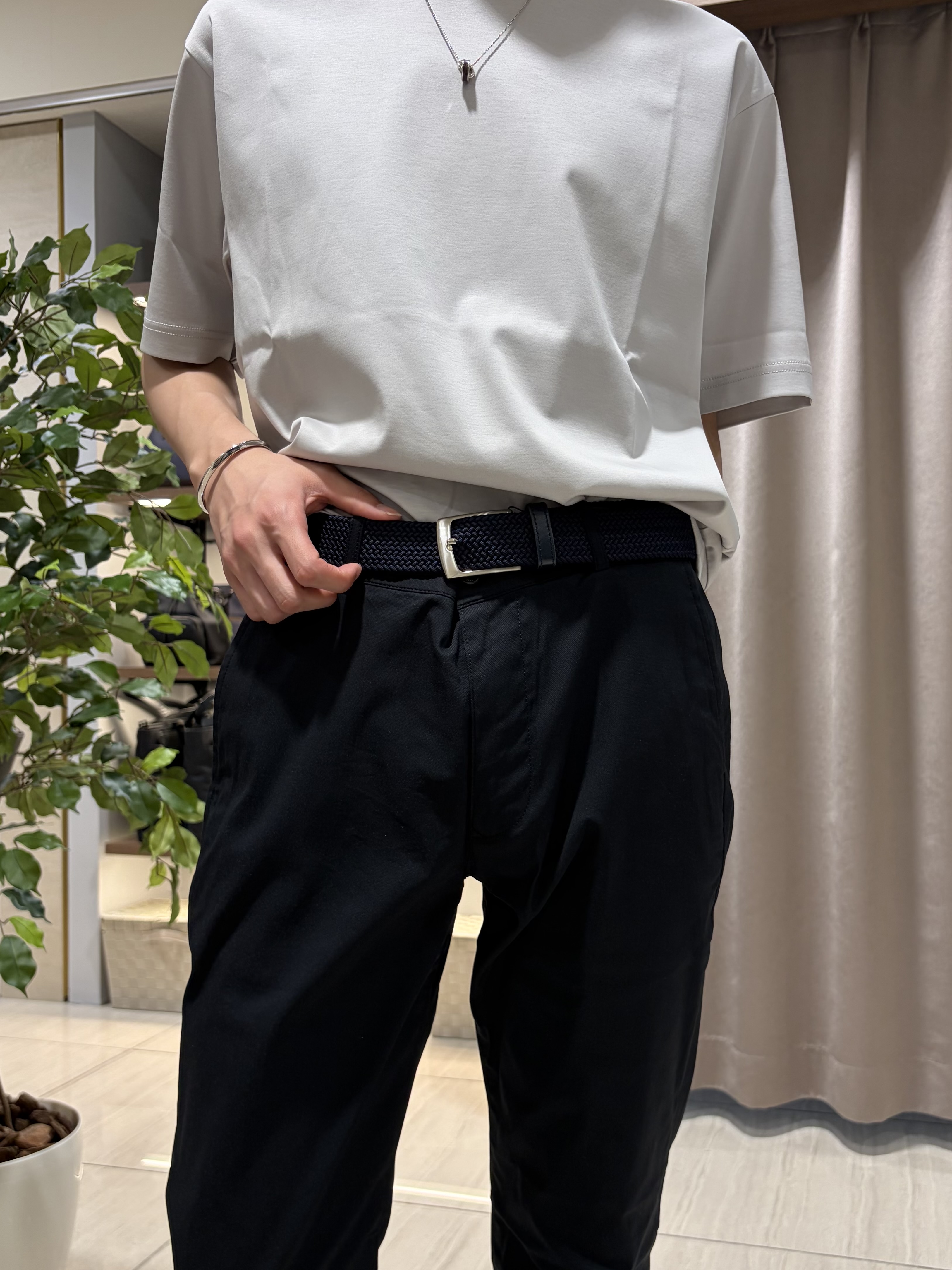hiroさんの「TAKEO KIKUCHI｜【接触冷感】アイスクリアコットン Tシャツ」を使ったコーディネート