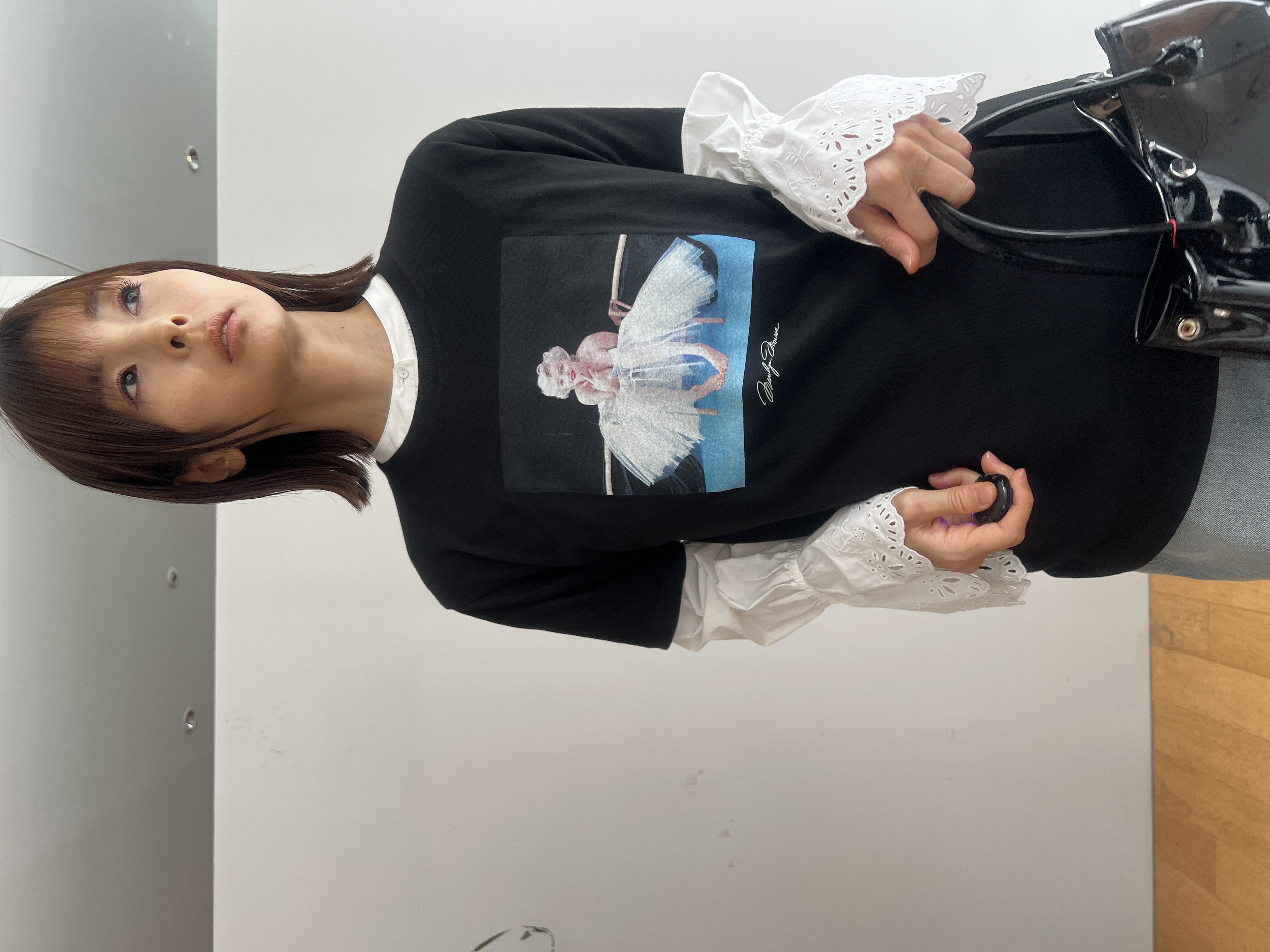 misaさんの「DRESSTERIOR｜【別注】マリリンモンロー/カラープリントTシャツ」を使ったコーディネート