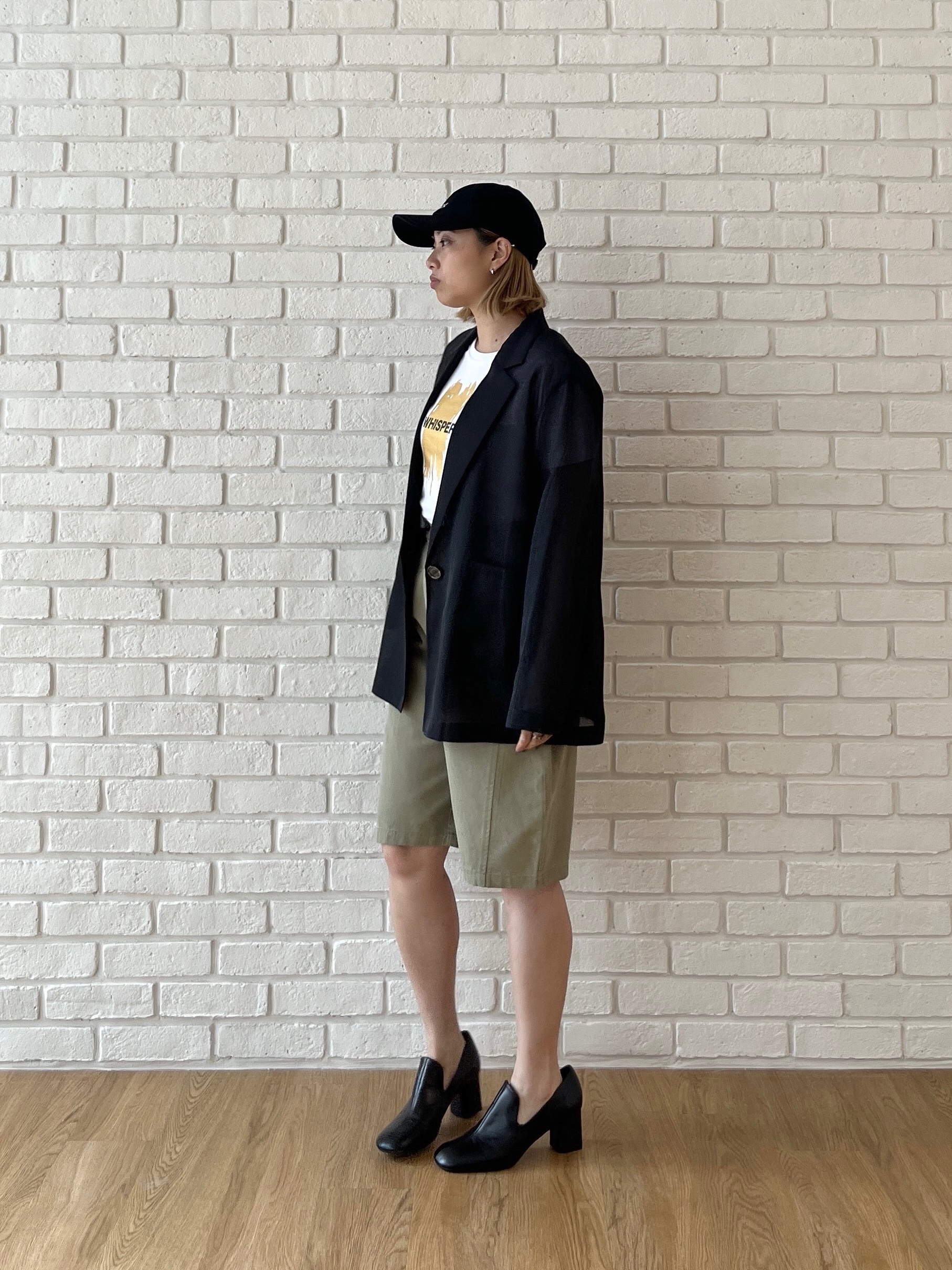 Harukaさんの「INDIVI｜【接触冷感/通気性】シアーシャツジャケット」を使ったコーディネート