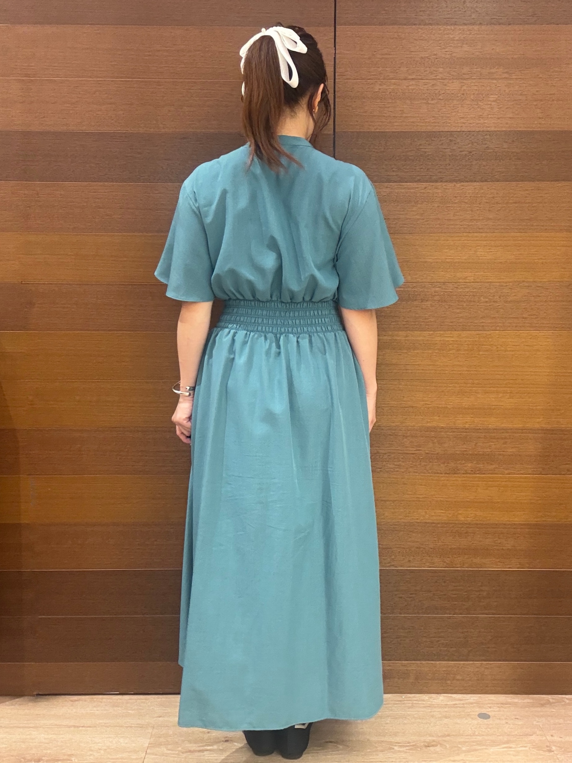 maichiさんの「OPAQUE.CLIP｜スキッパーシャツワンピース【洗濯機OK／イージーアイロン】」を使ったコーディネート