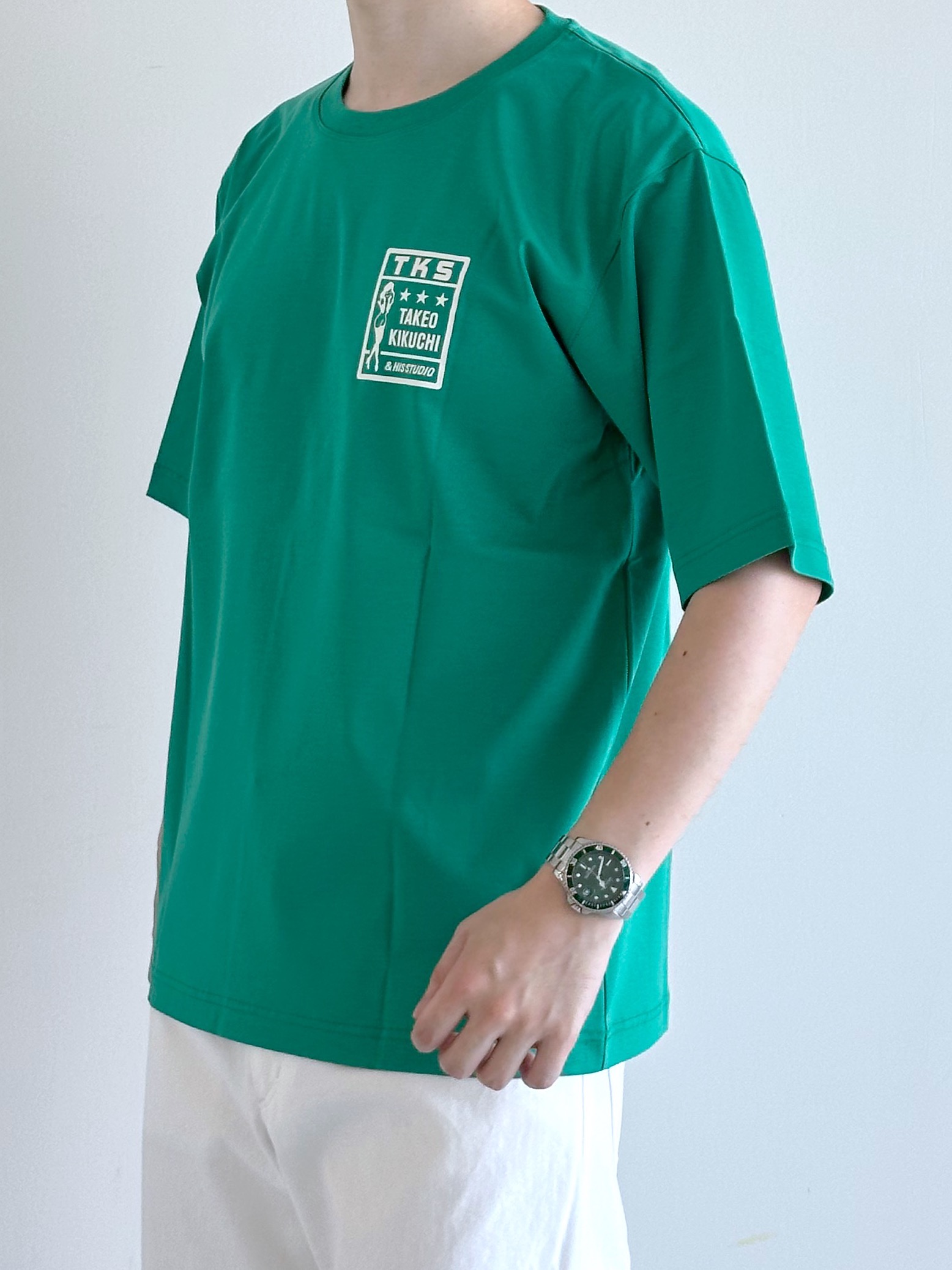 イッシーさんの「TAKEO KIKUCHI｜【BOWLER HAT LABEL】アイスクリアコットン ピンナップガール 半袖Tシャツ」を使ったコーディネート