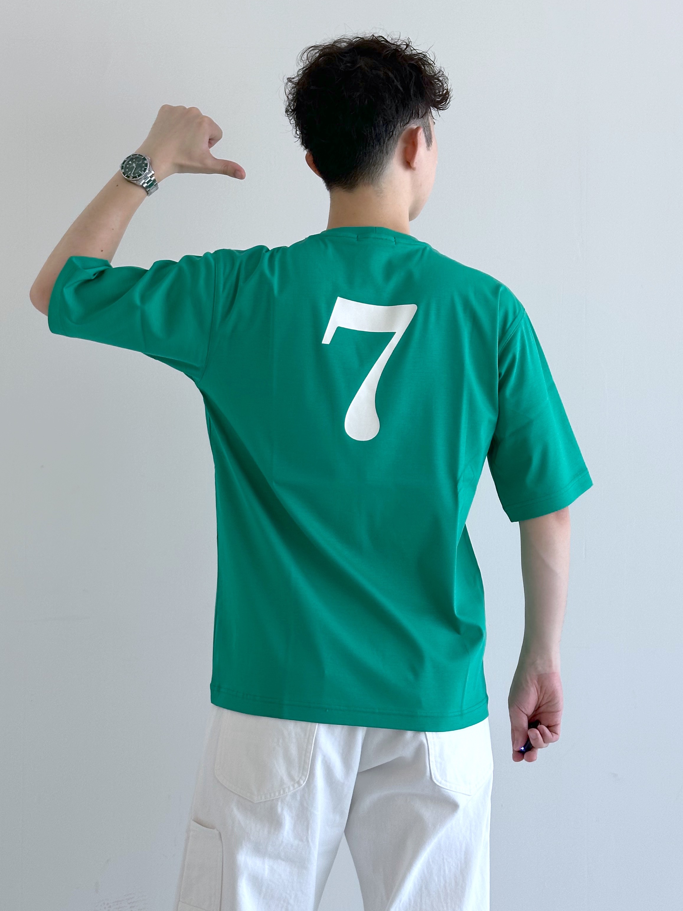 イッシーさんの「TAKEO KIKUCHI｜【BOWLER HAT LABEL】アイスクリアコットン ピンナップガール 半袖Tシャツ」を使ったコーディネート
