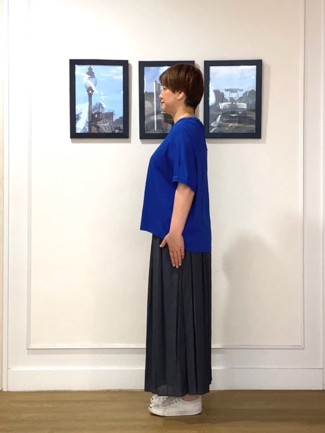 Hiroさんの「Dessin｜【汗シミ防止/UVカット】ドルマンスリーブ プルオーバー」を使ったコーディネート